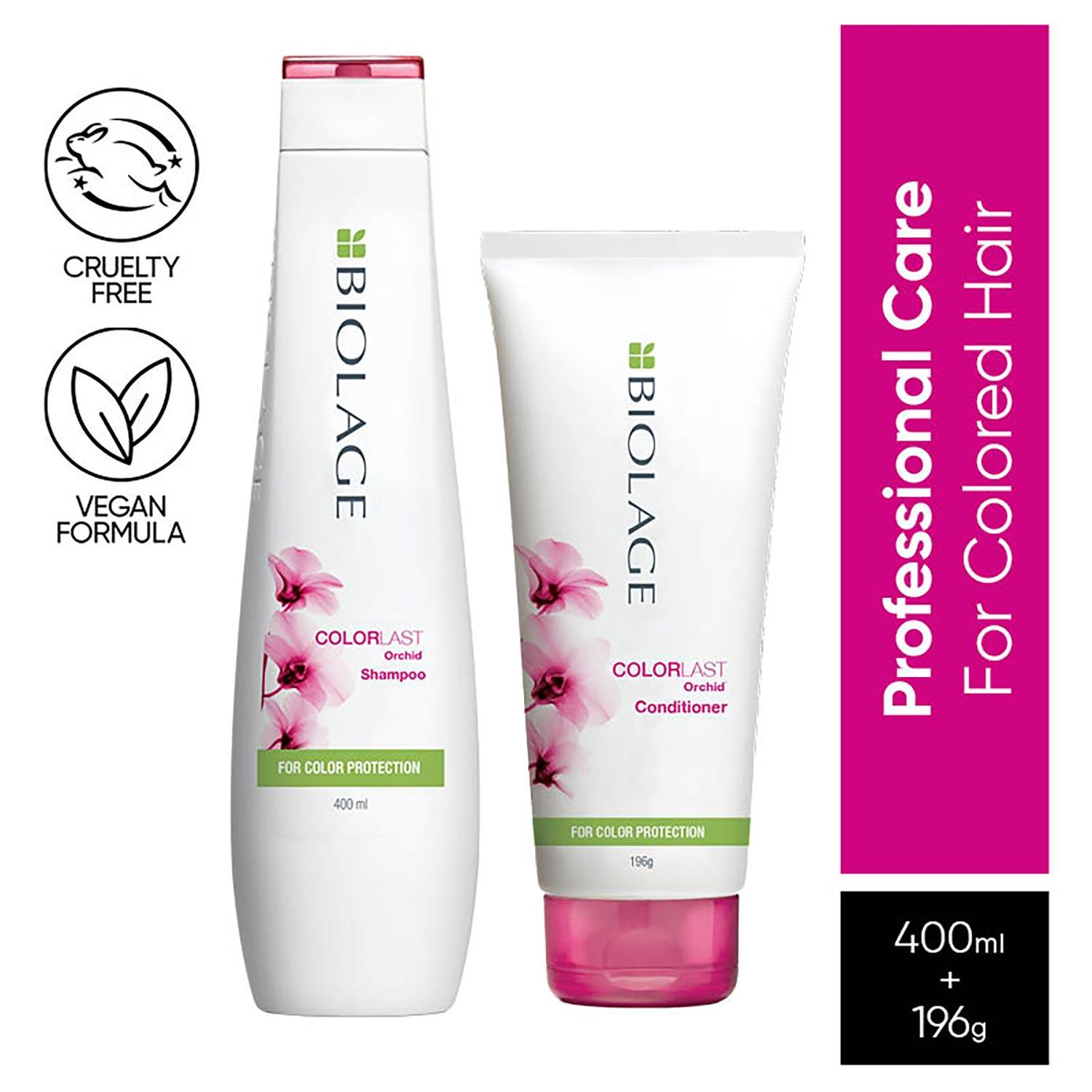 Biolage | Biolage Colorlast Shampoo & Conditioner Combo for Protection to Color Treated Hair (400 ml + 196 g)