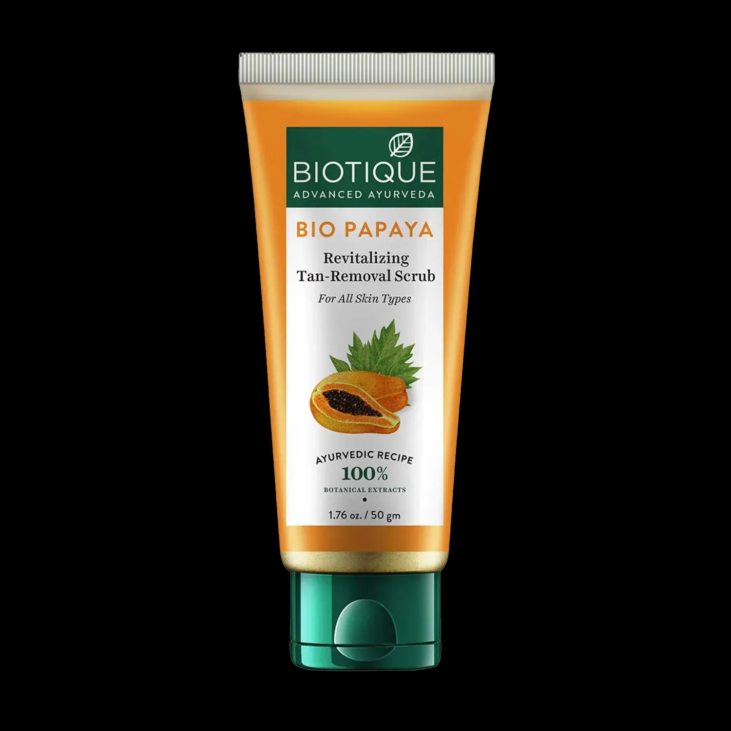 Biotique Bio Papaya Brightening & Revitalizing Tan Removal Scrub - (50g)