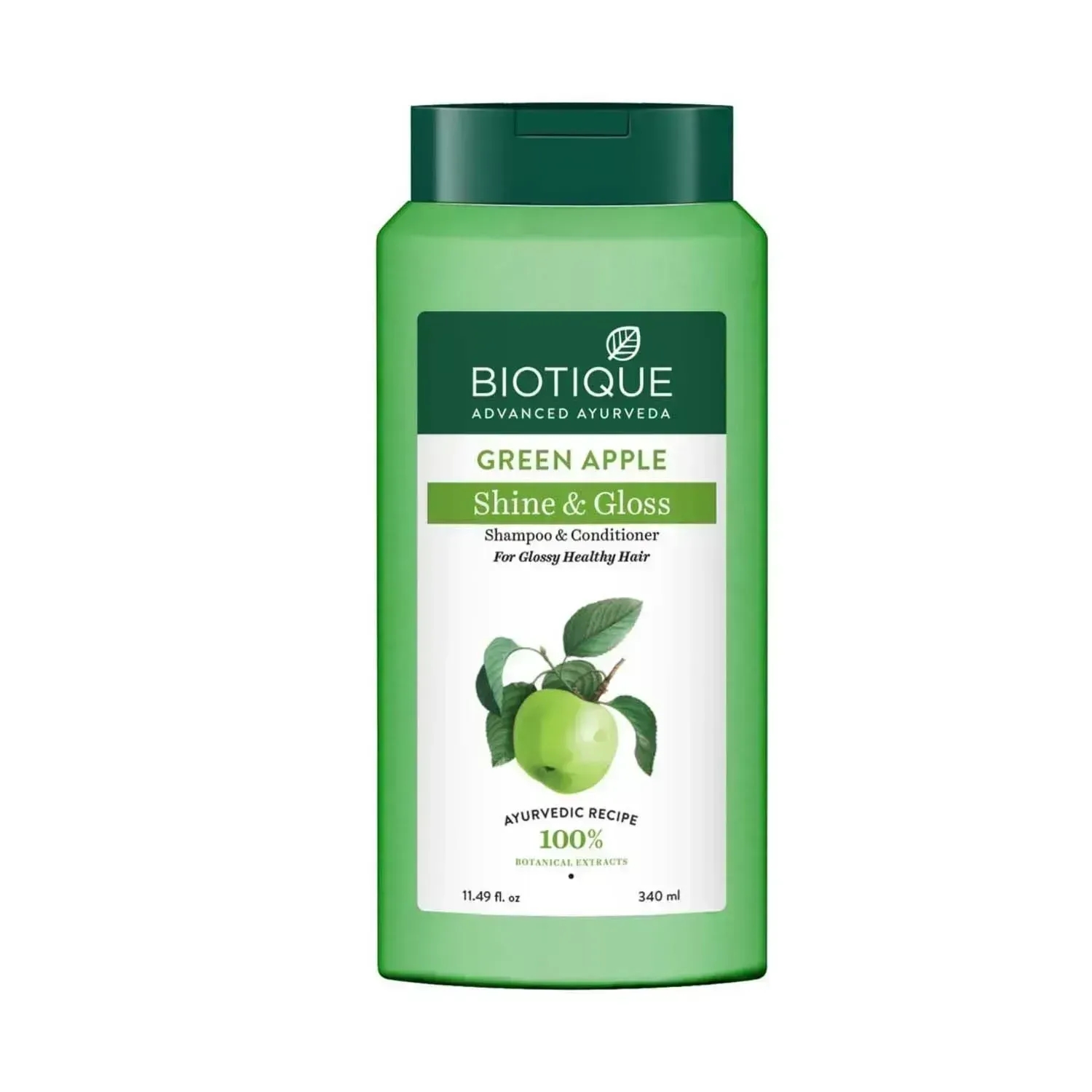 Biotique | Biotique Bio Green Apple Fresh Daily Purifying Shampoo & Conditioner - (340ml)