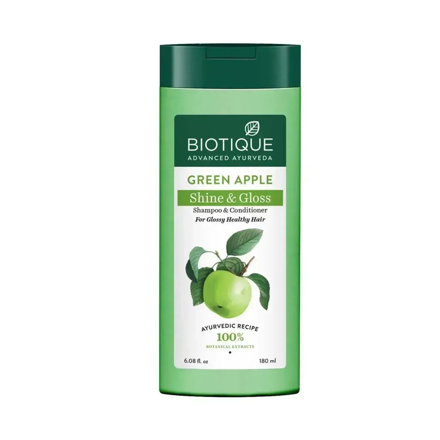 Biotique | Biotique Bio Green Apple Fresh Daily Purifying Shampoo & Conditioner - (180ml)