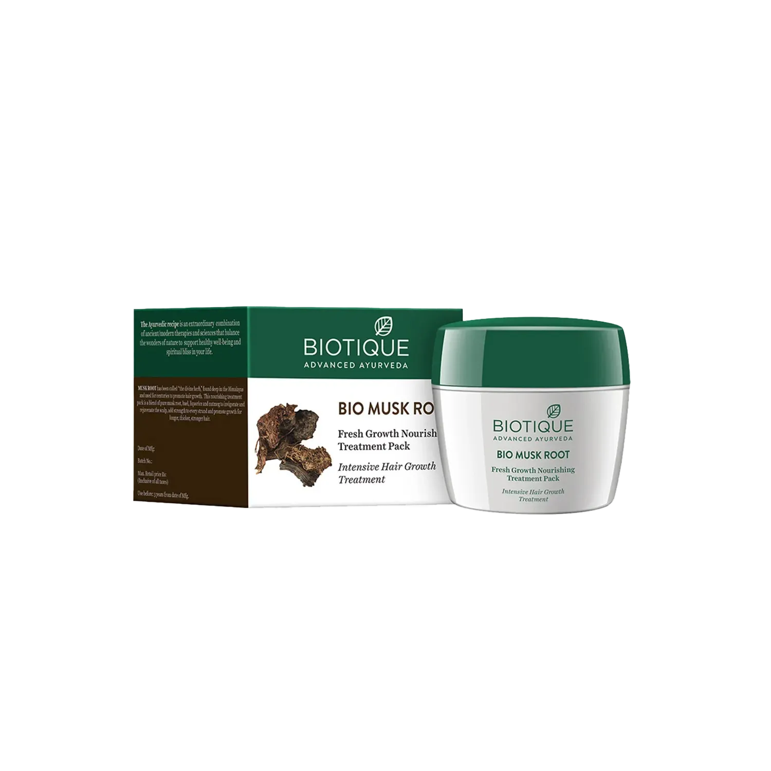 Biotique | Biotique Bio Musk Root Fresh Hair Growth Nourishing Treatment Pack - (230g)