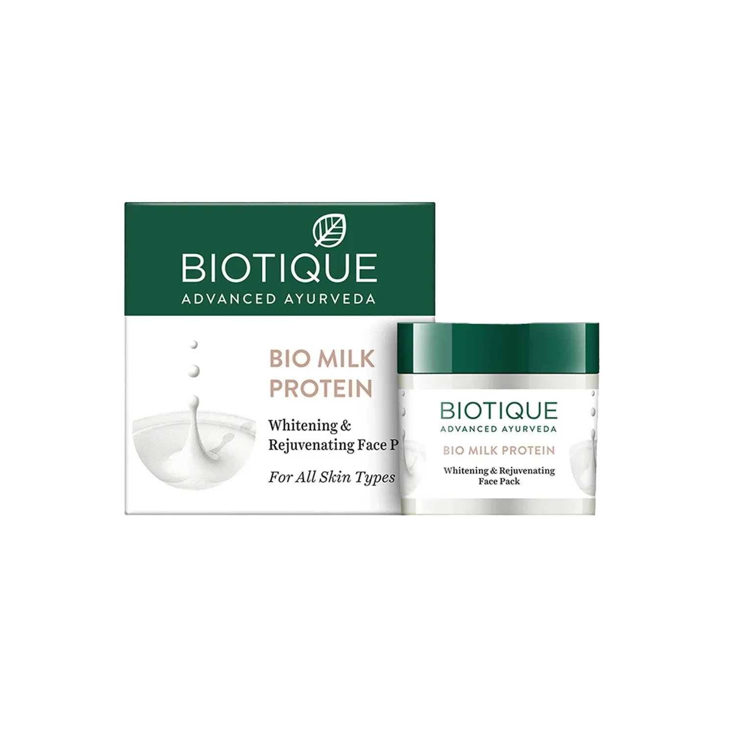 Biotique | Biotique Milk Protein Whitening & Rejuvenating Face Pack - (50g)