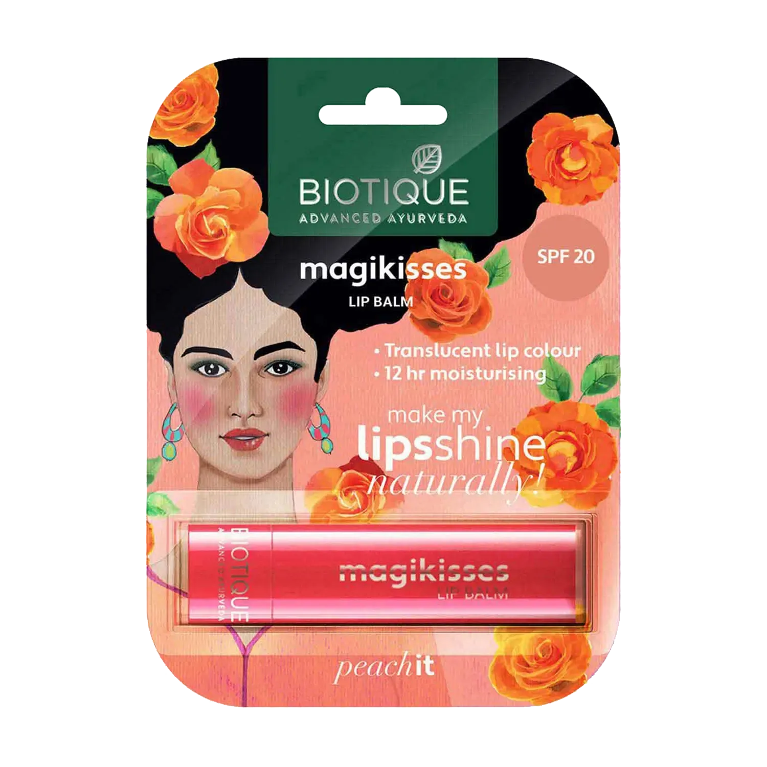 Biotique | Biotique Magikisses Lip Balm - Peach It (4g)