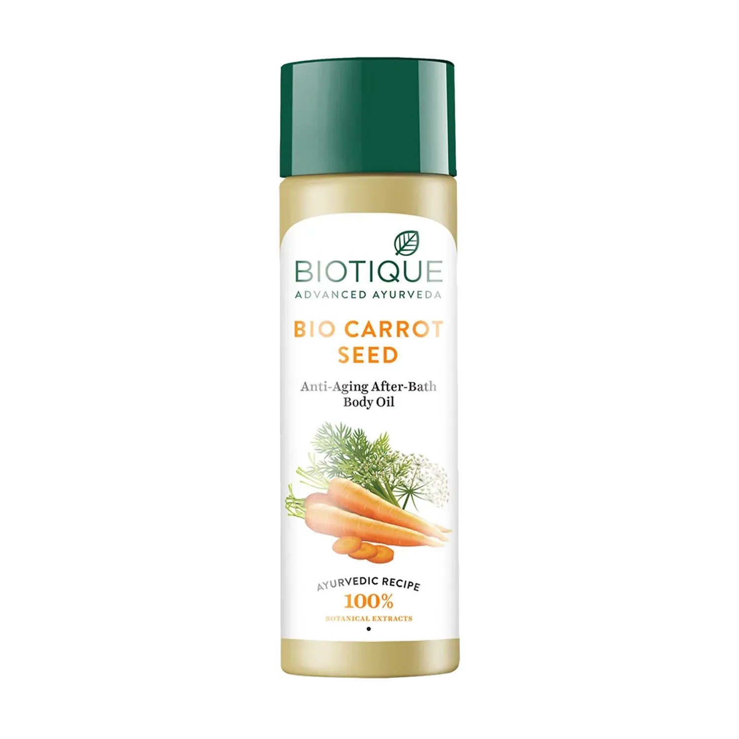 Biotique | Biotique Carrot Seed Anti-Aging After Bath Body Oil - (120ml)