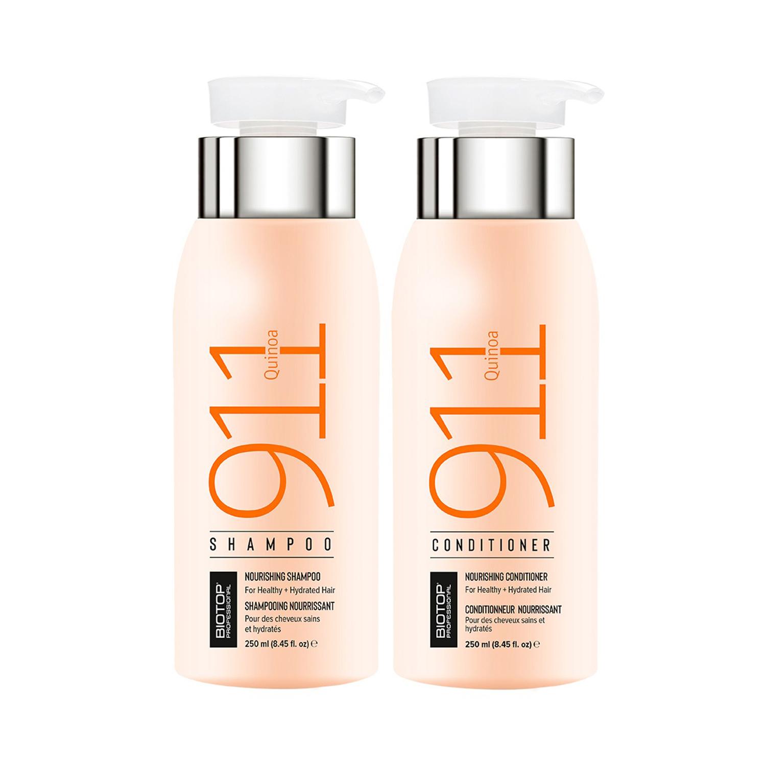 Biotop Professional | Biotop Professional 911 Shampoo & Conditioner Quinoa (250ml) Each (Pack of 2) Combo