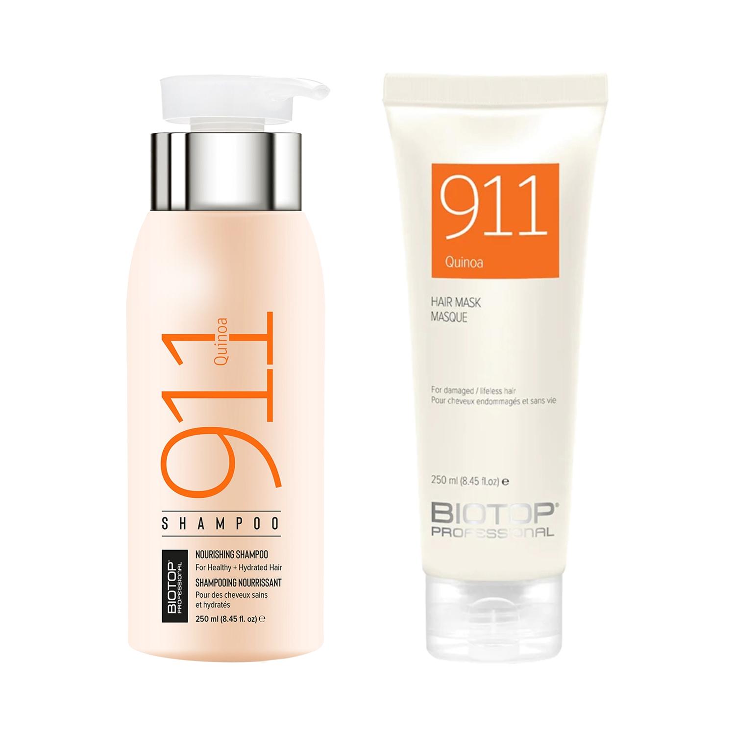 Biotop Professional | Biotop Professional 911 Shampoo & Hair Mask Pack of 2 (250 ml Each)