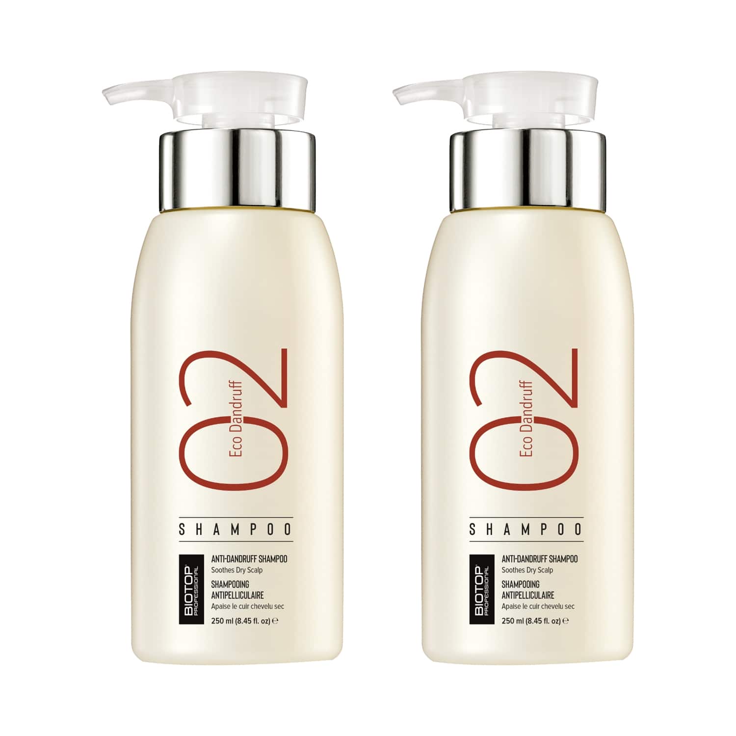 Biotop Professional | Biotop Professional 02 Shampoo Eco Dandruff Pack of 2 (250 ml Each)