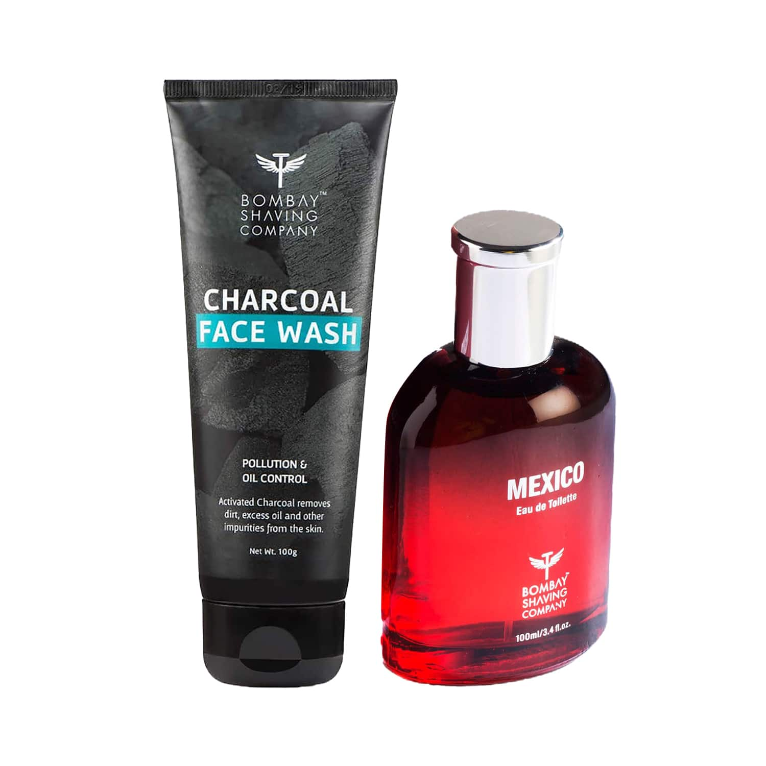 Bombay Shaving Company | Bombay Shaving Company Charcoal Face Wash & Mexico Premium Perfume For Men Combo