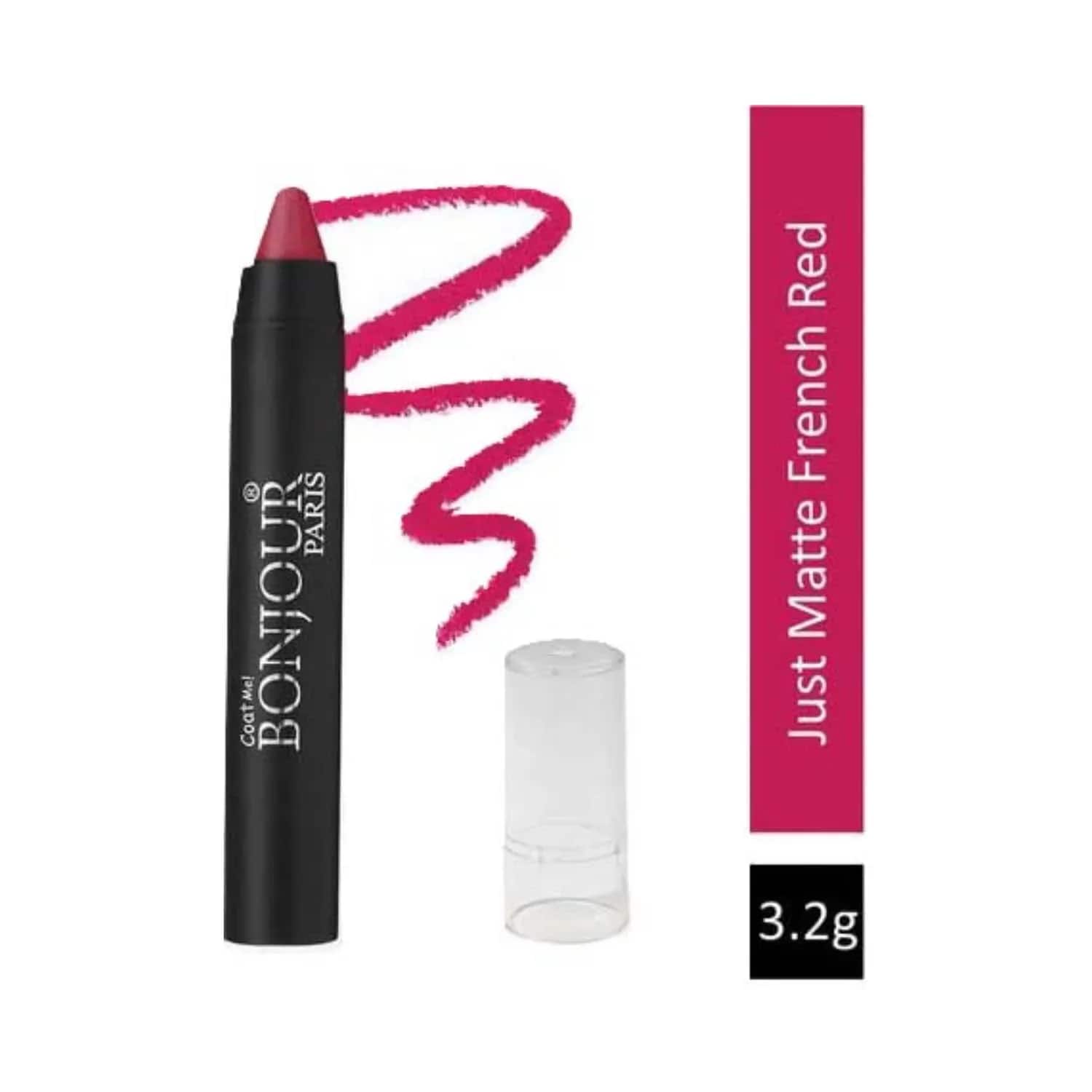 Bonjour Paris | Bonjour Paris Just Matte Lip Crayon - 08 French Red (3.2g)