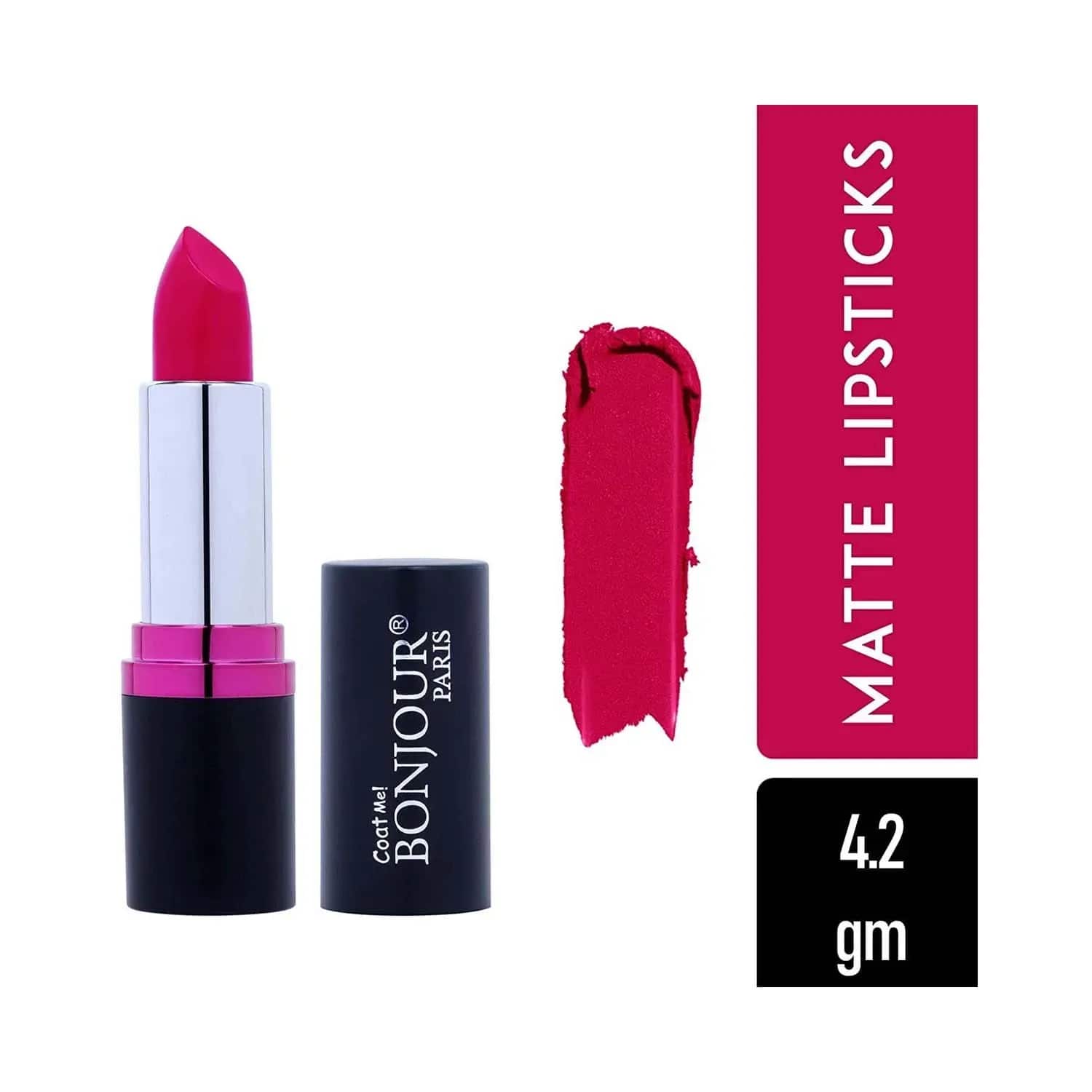 Bonjour Paris | Bonjour Paris Silk Matte Lipstick - Deep Pink (4.2g)