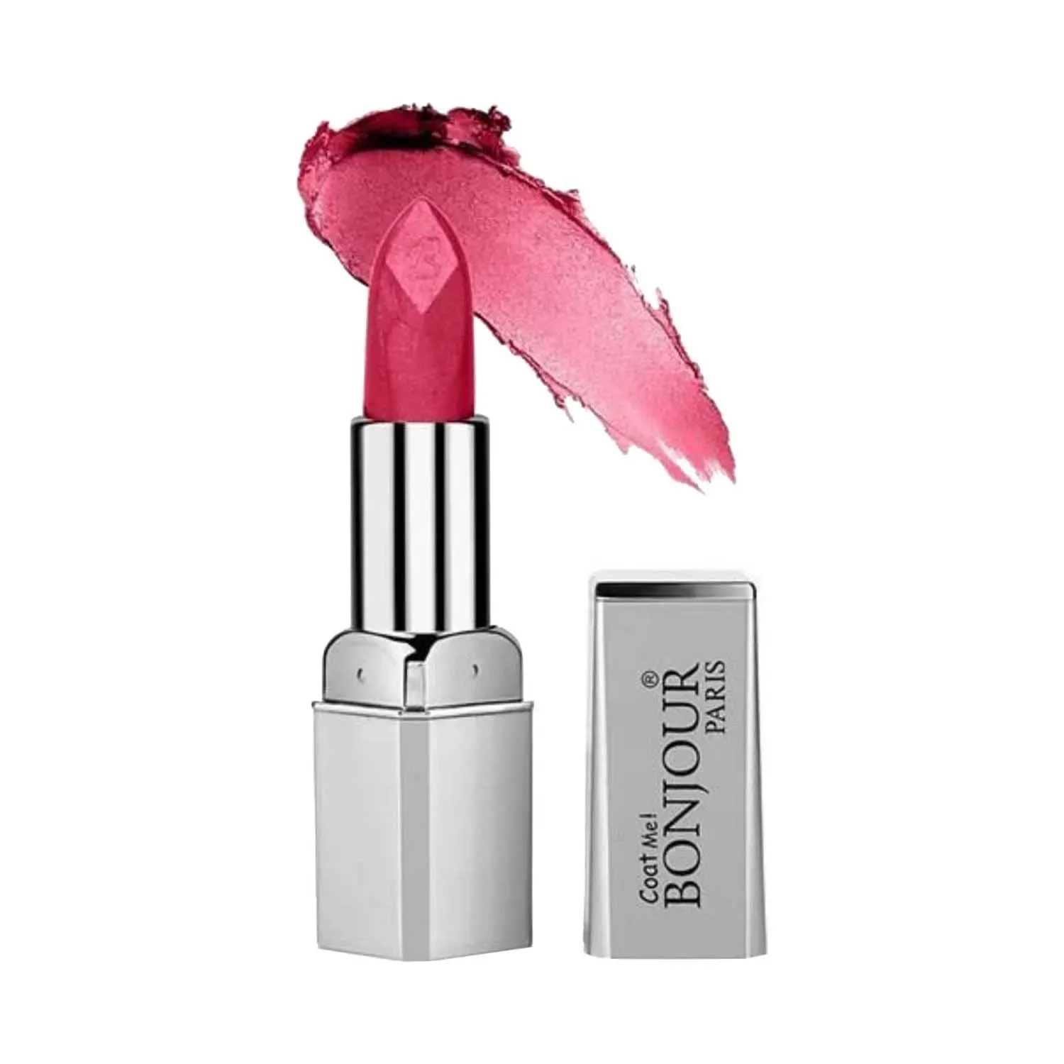 Bonjour Paris | Bonjour Paris Premium Metallic Shine Lipstick - Metallic Rose Nude Pink (4.2g)