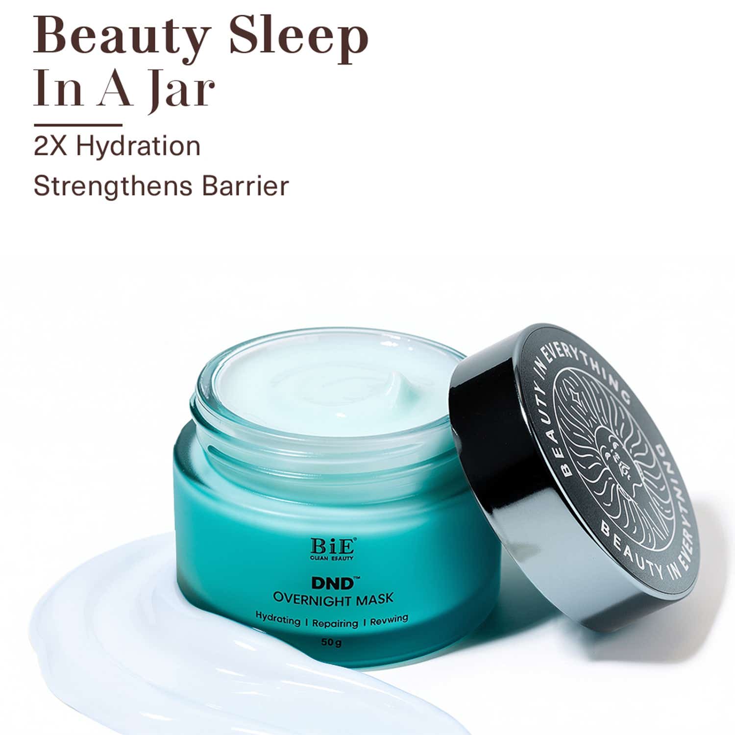 BiE - Beauty In Everything | BiE DND Overnight Sleeping Face Mask - Ceramides & Bakuchiol, Hydrates & Repair Skin Barrier (50g)