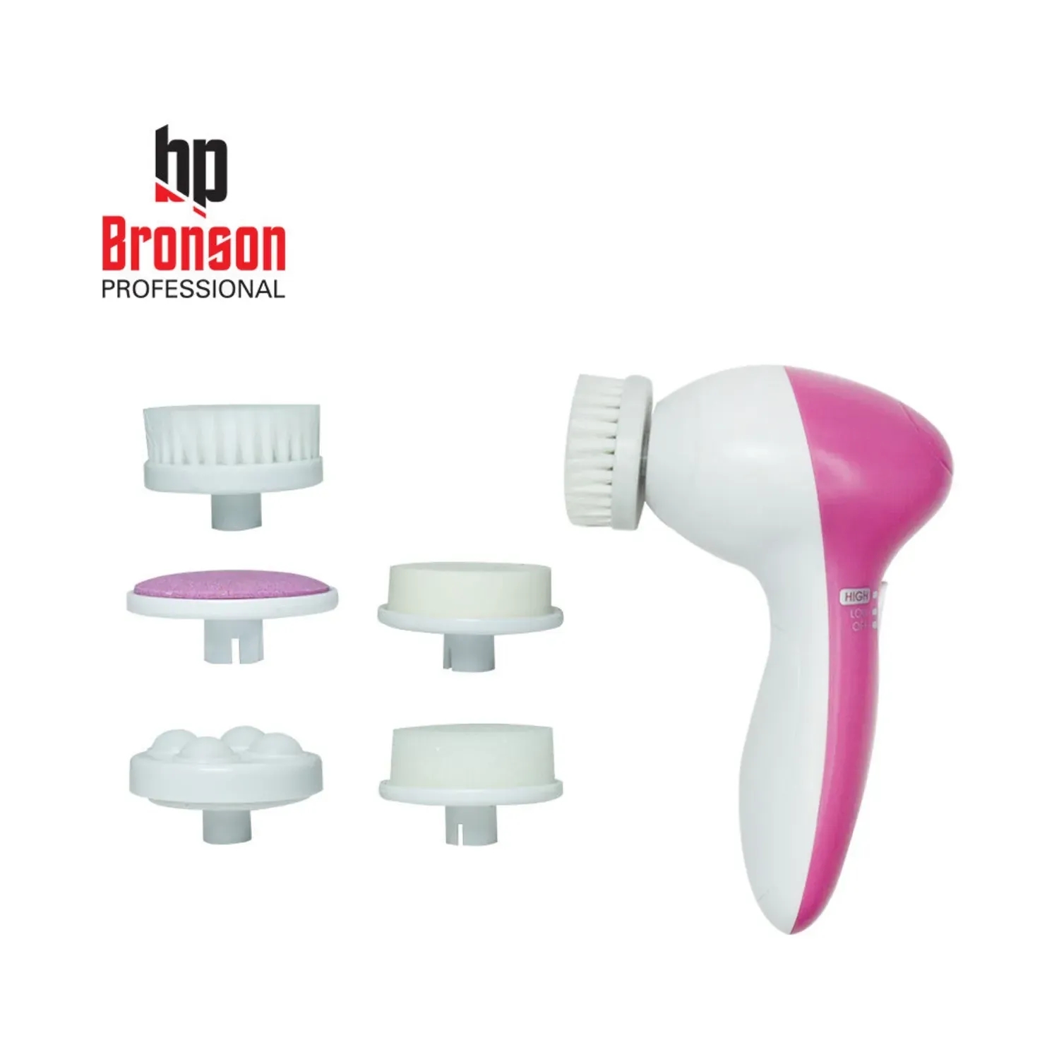 Bronson Professional | Bronson Professional 5 In 1 Body and Face Massage Tool with Nozzles (1Pc)