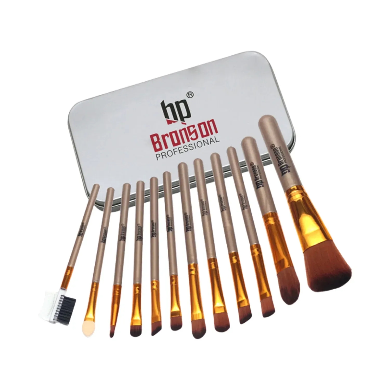 Bronson Professional | Bronson Professional Mini Makeup Brush Set with Storage Box (12Pcs)