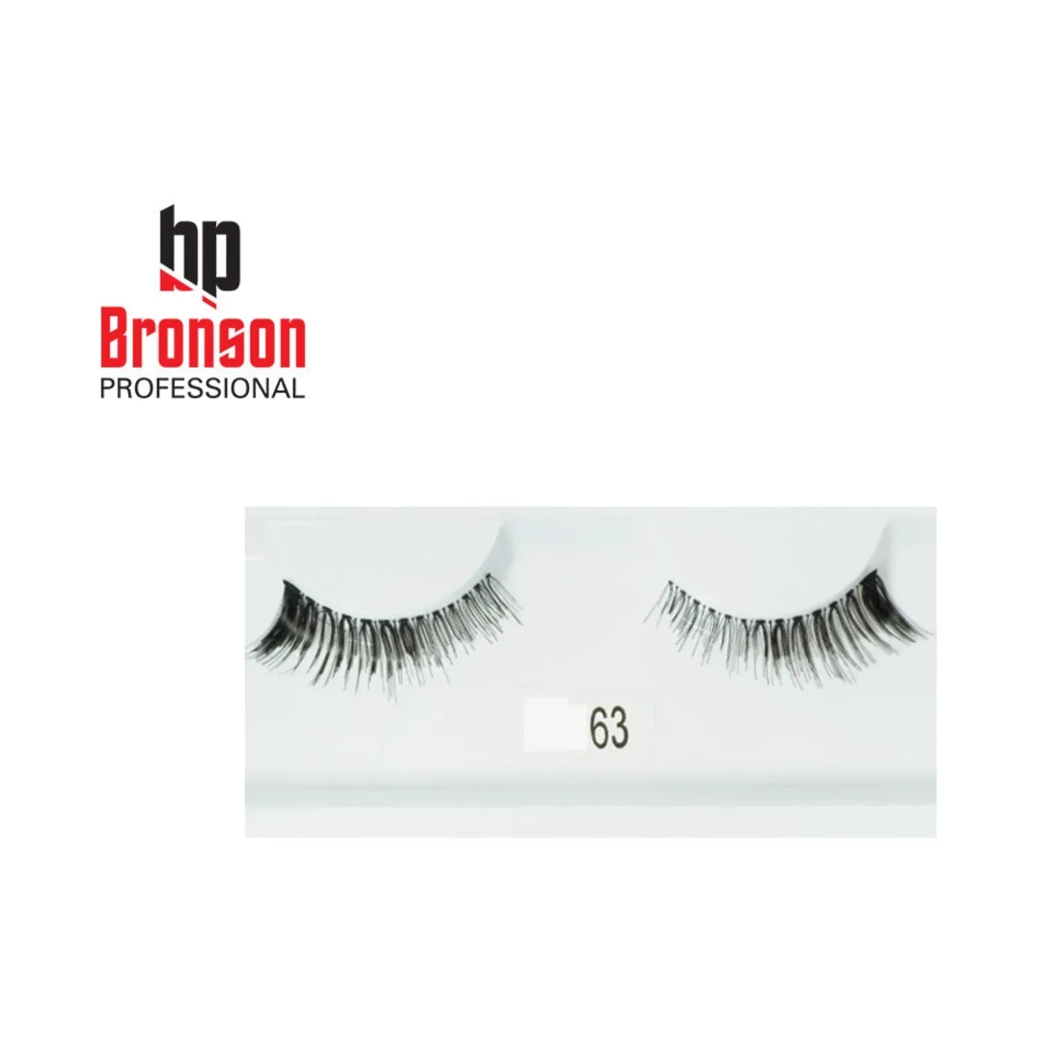 Bronson Professional Eyelashes - 63 Black (1 Pair)