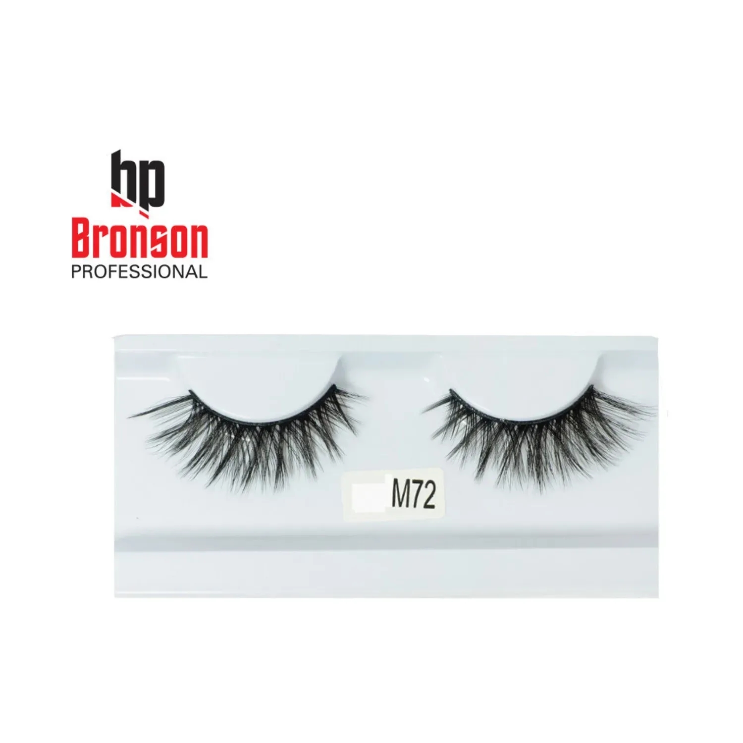 Bronson Professional 3D Eyelashes - M72 Black (1 Pair)