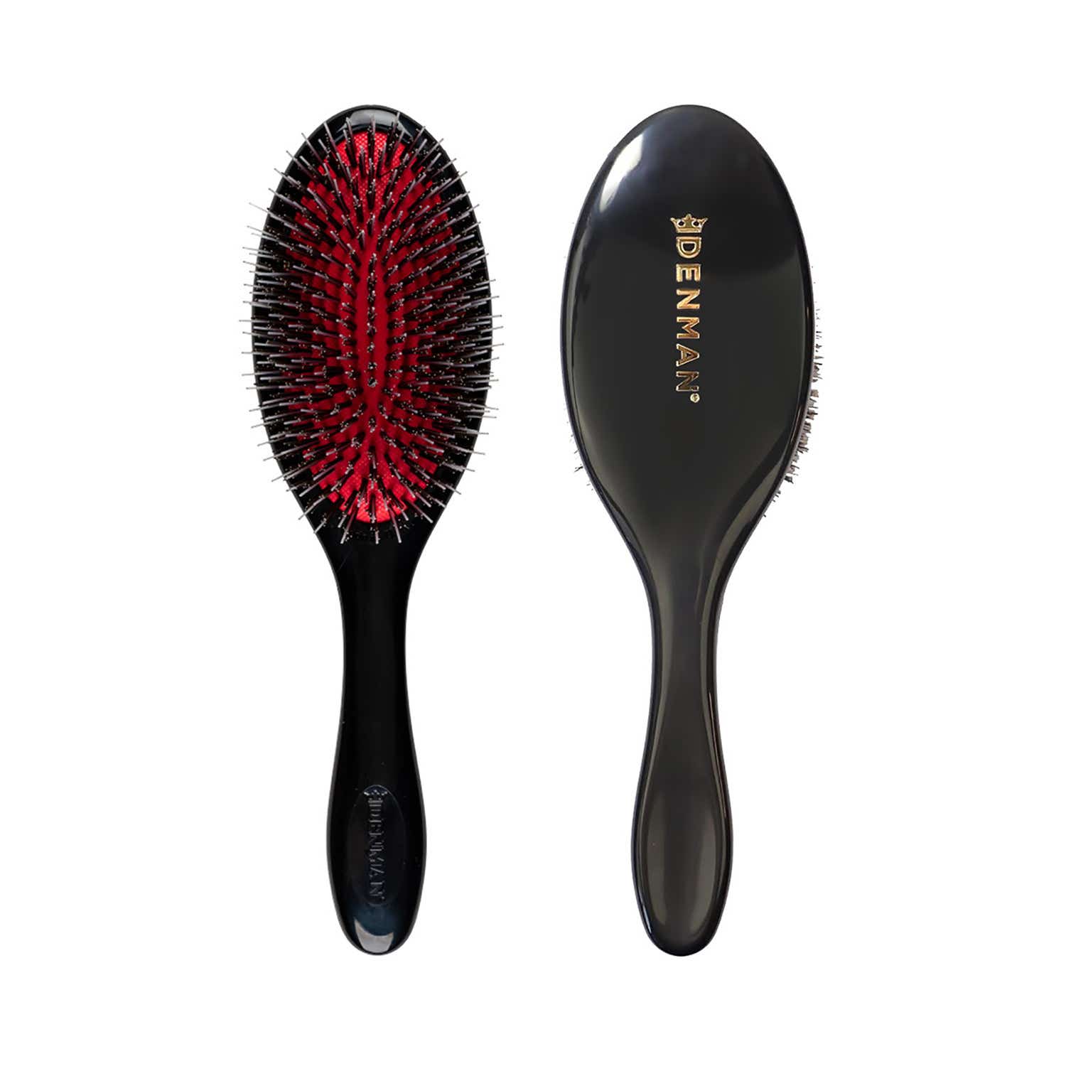 DENMAN | Denman D81M Natural Boar Bristle Brush - Black