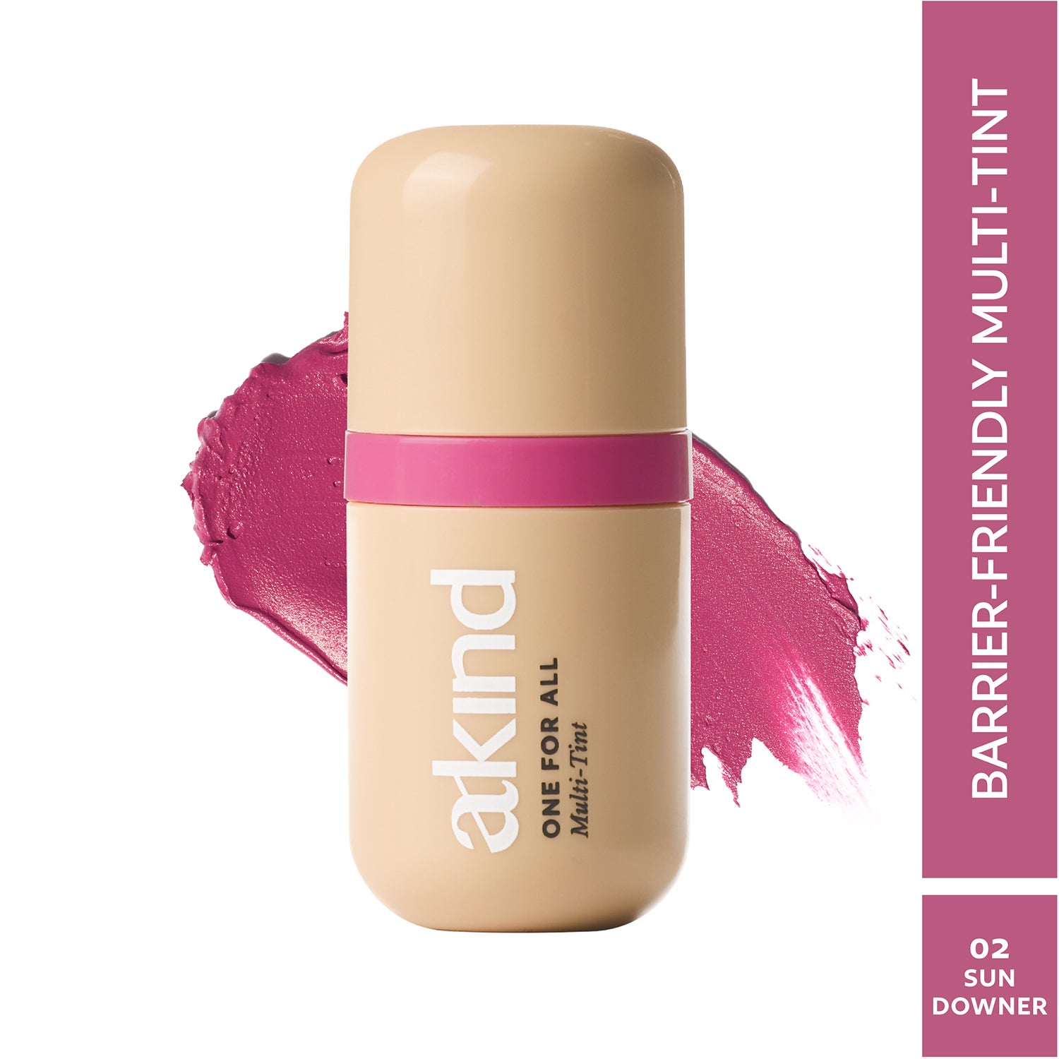Akind | Akind One For All Multi-Tint - Barrier-Loving Tint for Lips, Cheeks & Eyes - Sun Downer (5.5 ml)