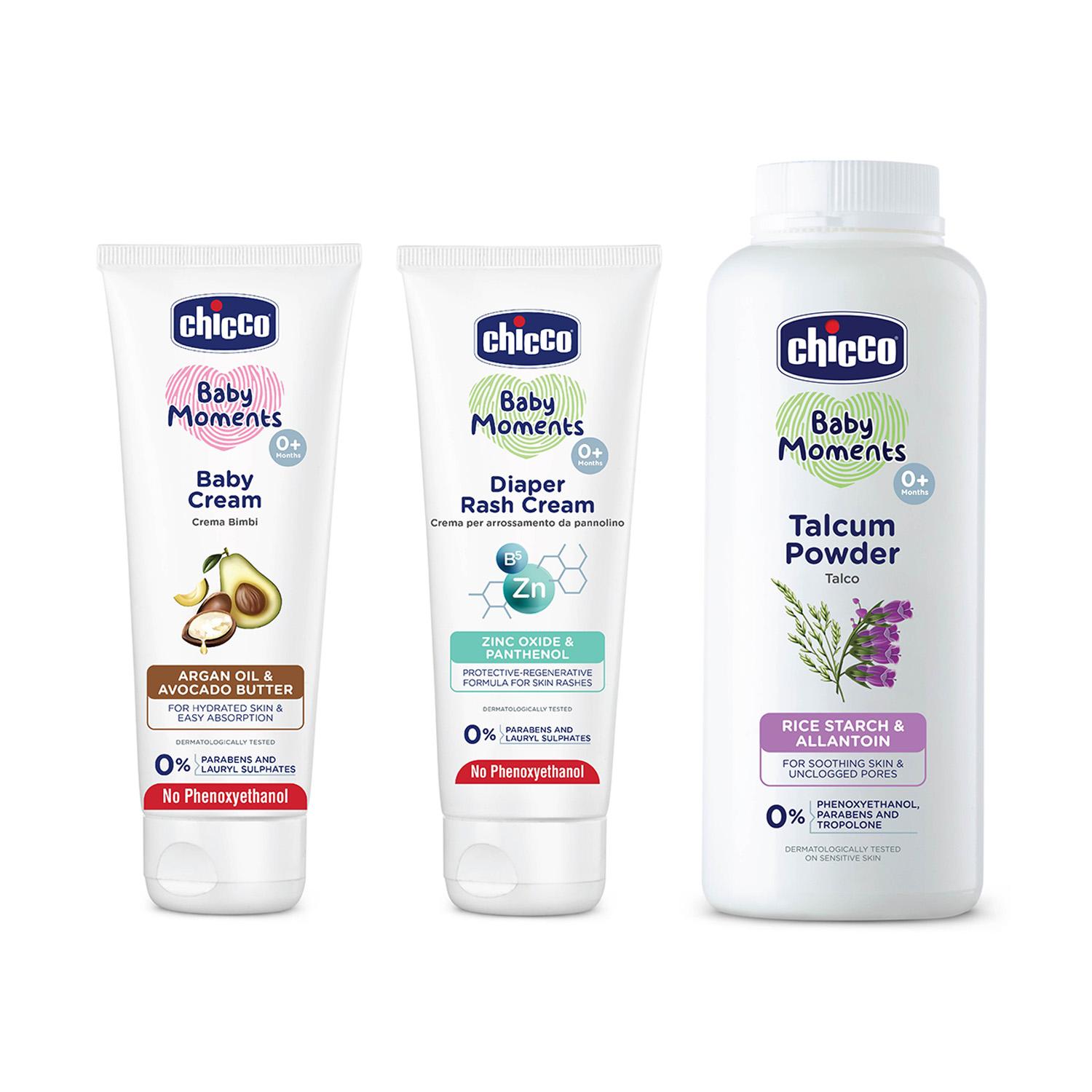 Chicco | Chicco BM Baby Cream + Chicco BM Diaper Rash Cream + Chicco BM talcum powder Combo