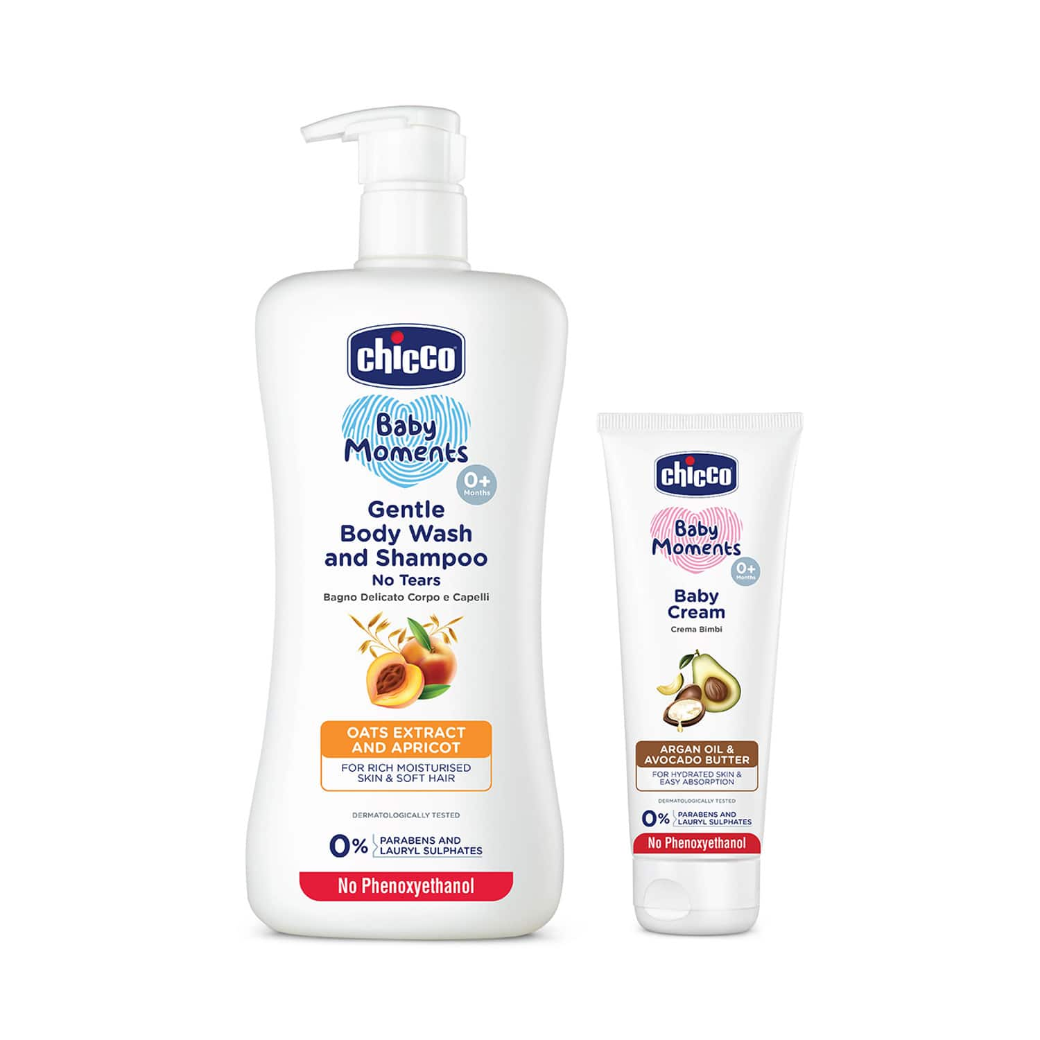 Chicco | Chicco BM Gentle Bodywash & Shampoo (500 ml) + Chicco BM Baby Cream (100 ml) combo