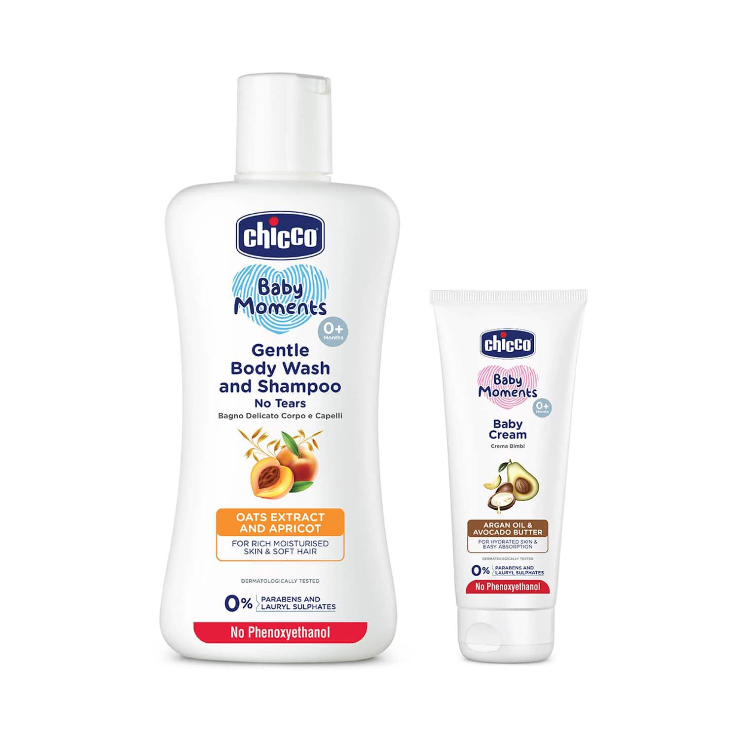 Chicco | Chicco BM Gentle Bodywash & Shampoo (200 ml) + Chicco BM Baby Cream (50 ml) Combo