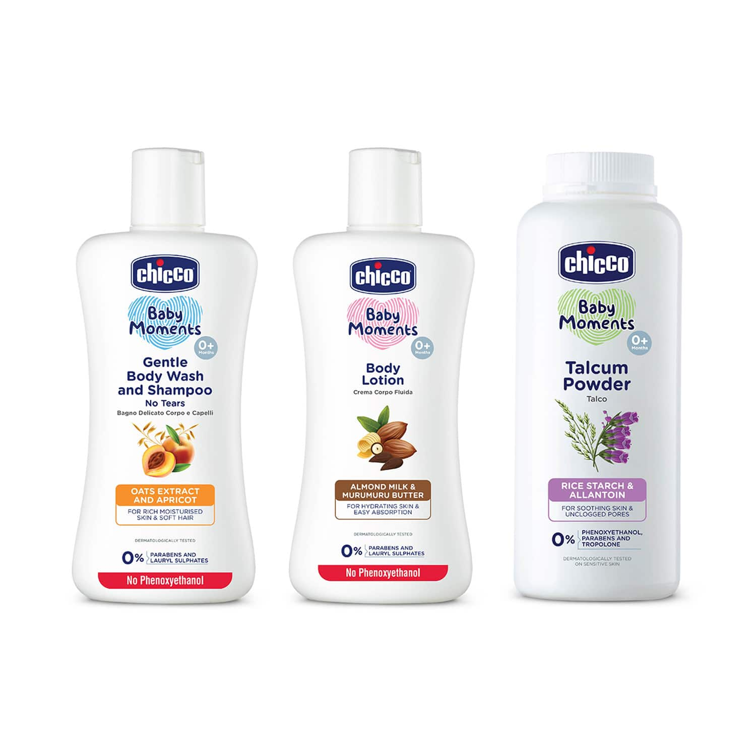 Chicco | Chicco BM shampoo (200 ml) + Chicco BM body lotion (200 ml) + Chicco BM talcum powder (150 g) Combo