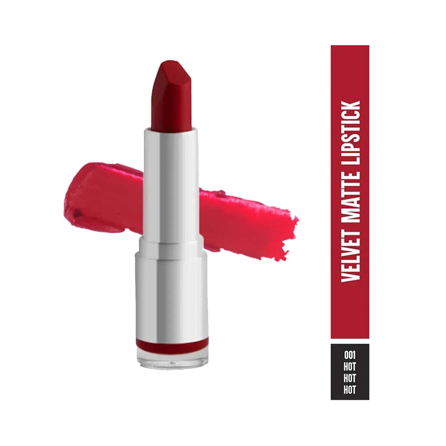 Colorbar | Colorbar Velvet Matte Lipstick - 001 Hot Hot Hot (4.2gm)