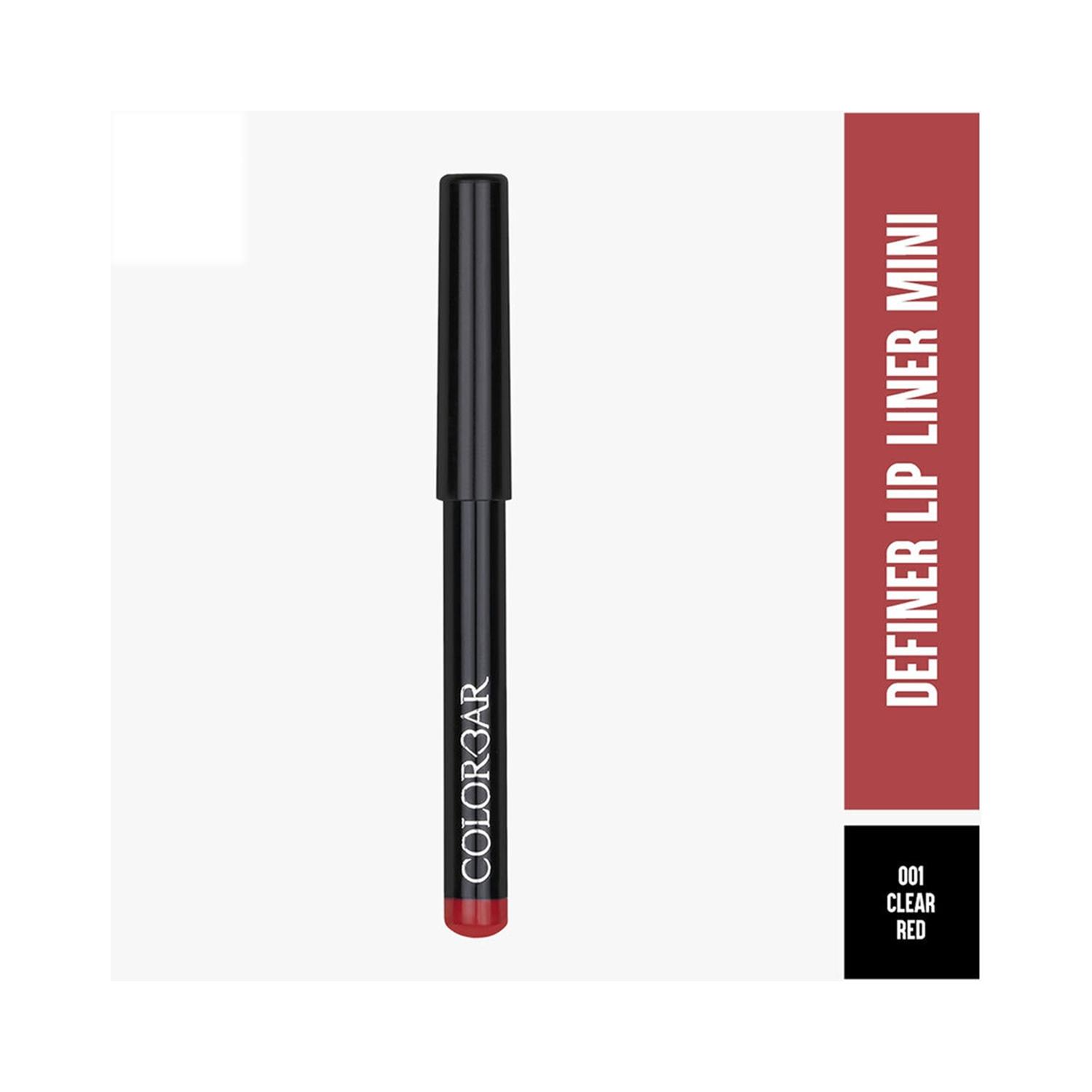 Colorbar | Colorbar Lip Definer Mini Lip Liner Pencil - 001 Clear Red (0.73g)