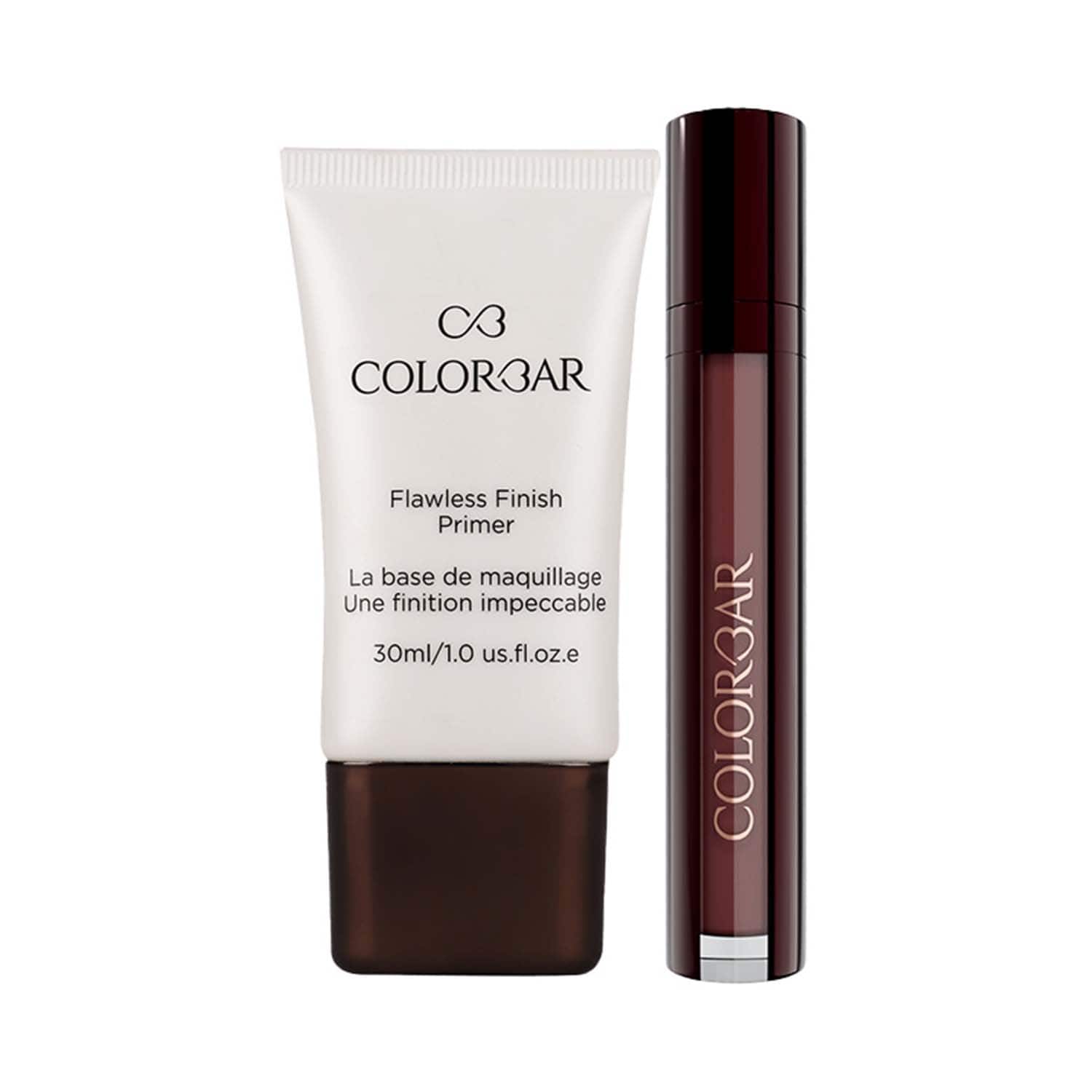Colorbar | Colorbar Flawless Finish Primer + Kissproof Lipstain - Haute Latte 007 Combo