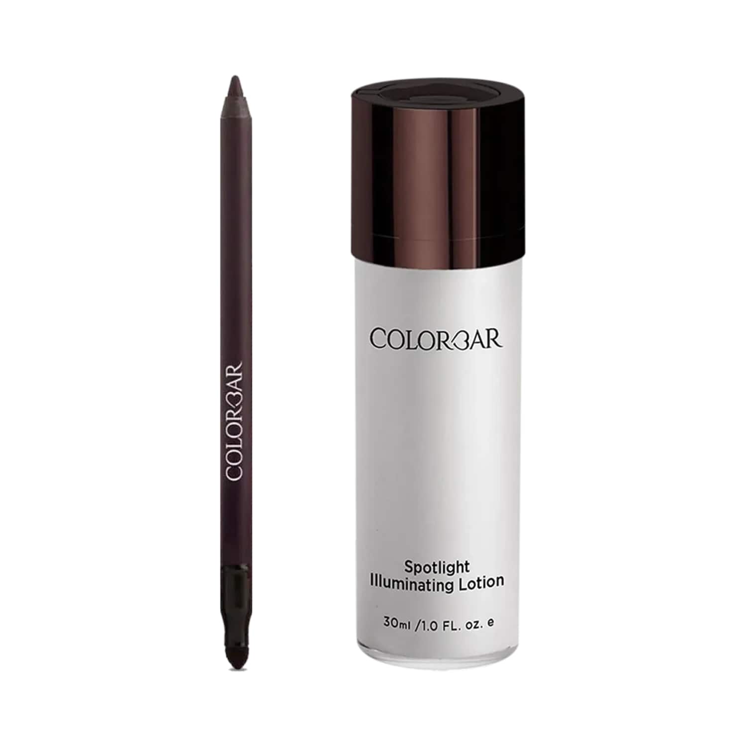 Colorbar | Colorbar Spotlight Illuminating Lotion + Just Smoky Eye Kajal - 001 Just Black Combo