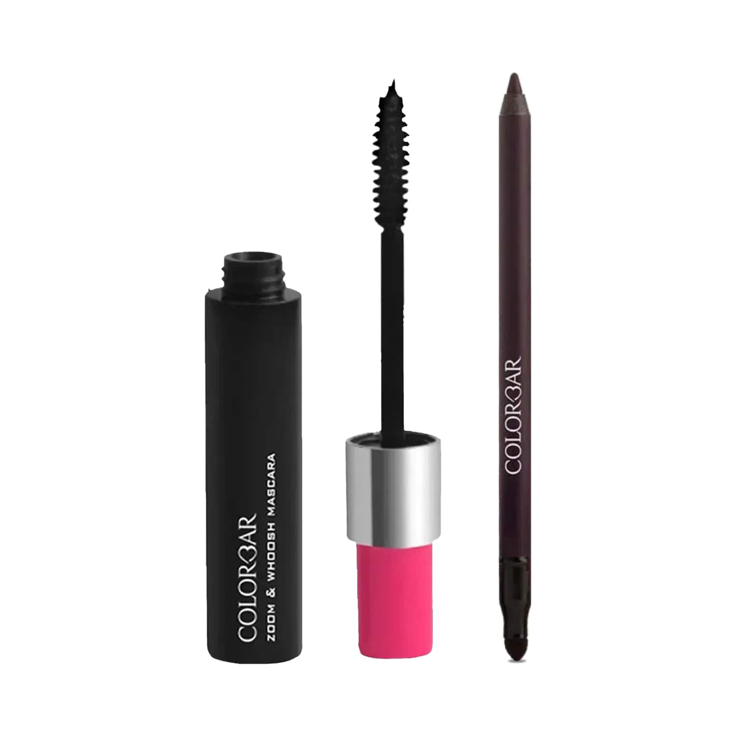 Colorbar | Colorbar Zoom & Whoosh Mascara - 001 Balck Sin + Just Smoky Eye Kajal - 001 Just Black Combo