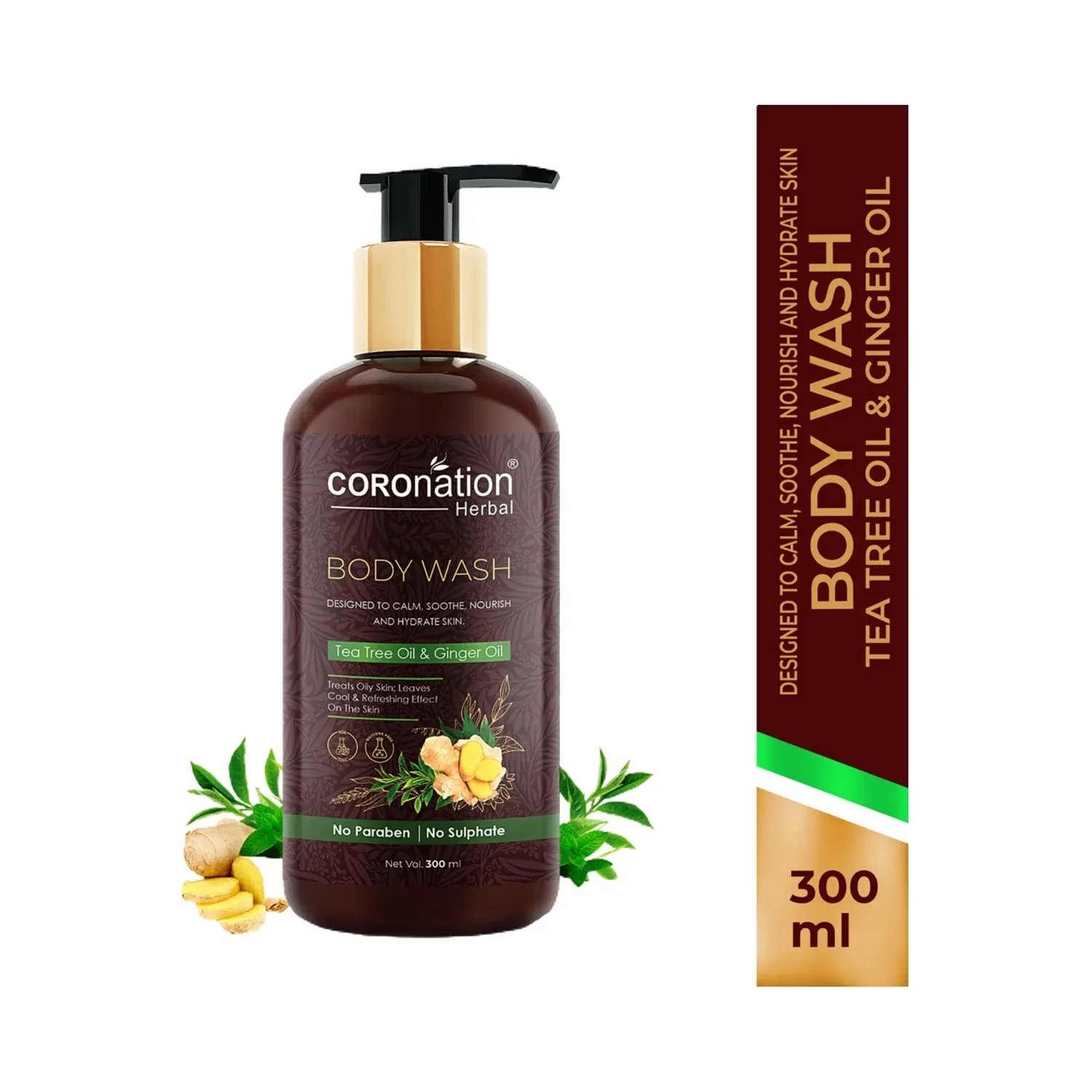 COROnation Herbal | COROnation Herbal Tea Tree & Ginger Oil Body Wash (300ml)