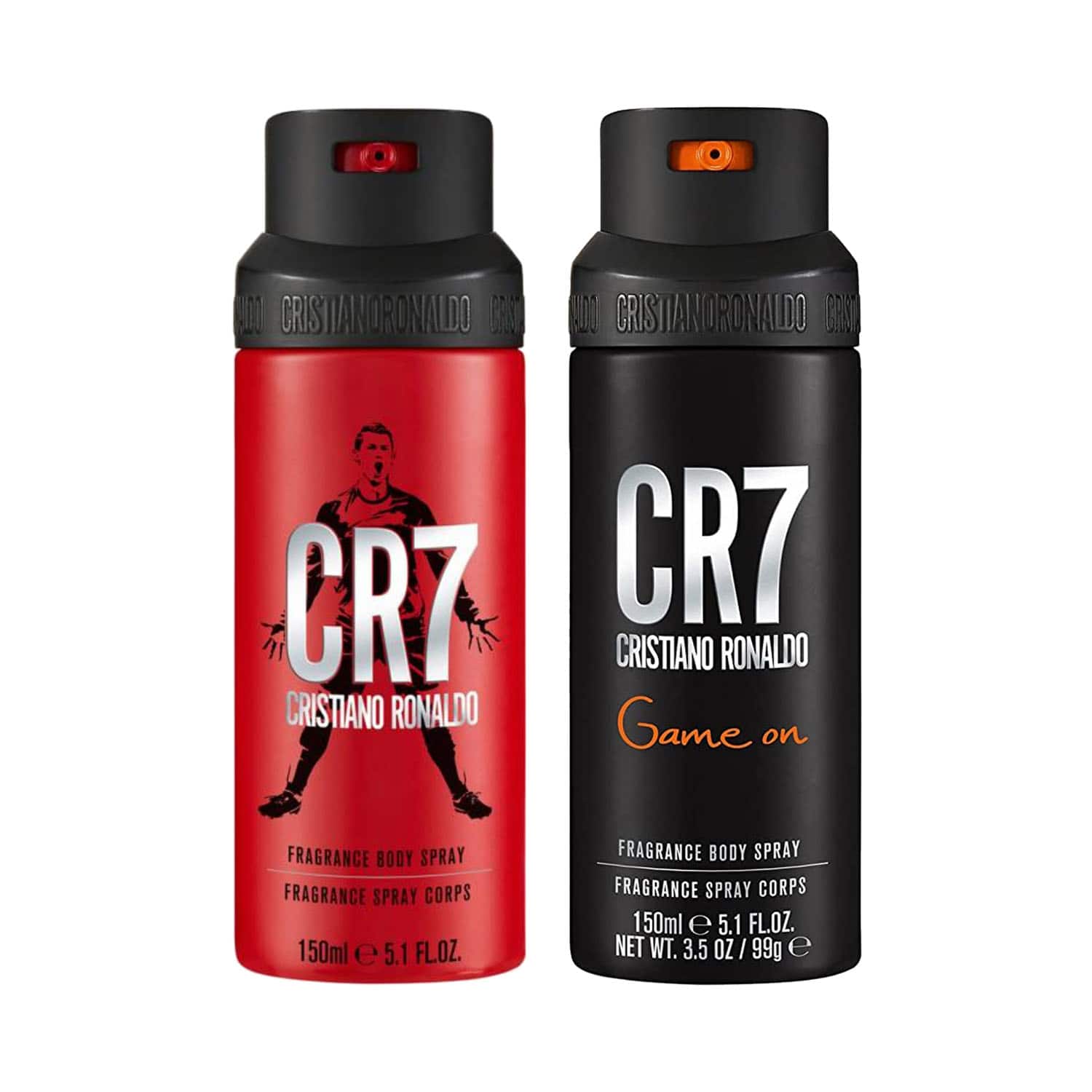 CR7 Cristiano Ronaldo | Cristiano Ronaldo Game On + Fragrance Body Spray (Pack of 2)