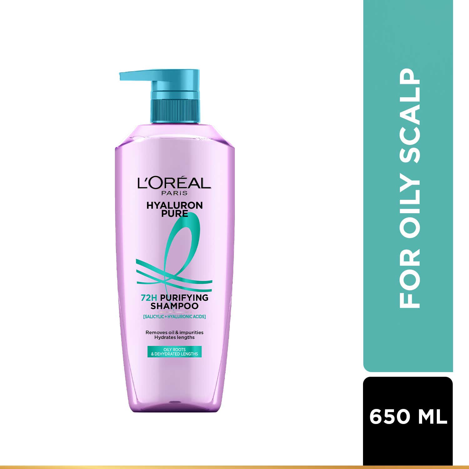 L'Oreal Paris | L’Oreal Paris Hyaluron Pure 72H Purifying Shampoo (650 ml)