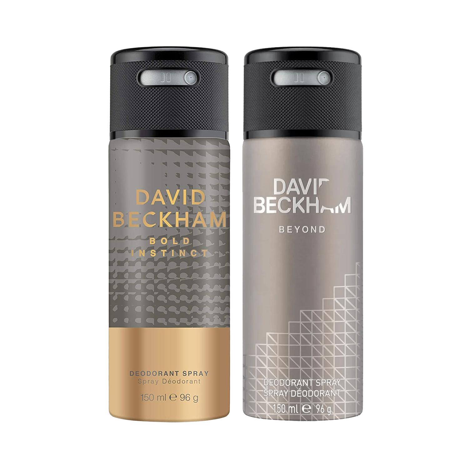 David Beckham | David Beckham Beyond + Bold Instinct Deodorant Spray (Pack of 2)