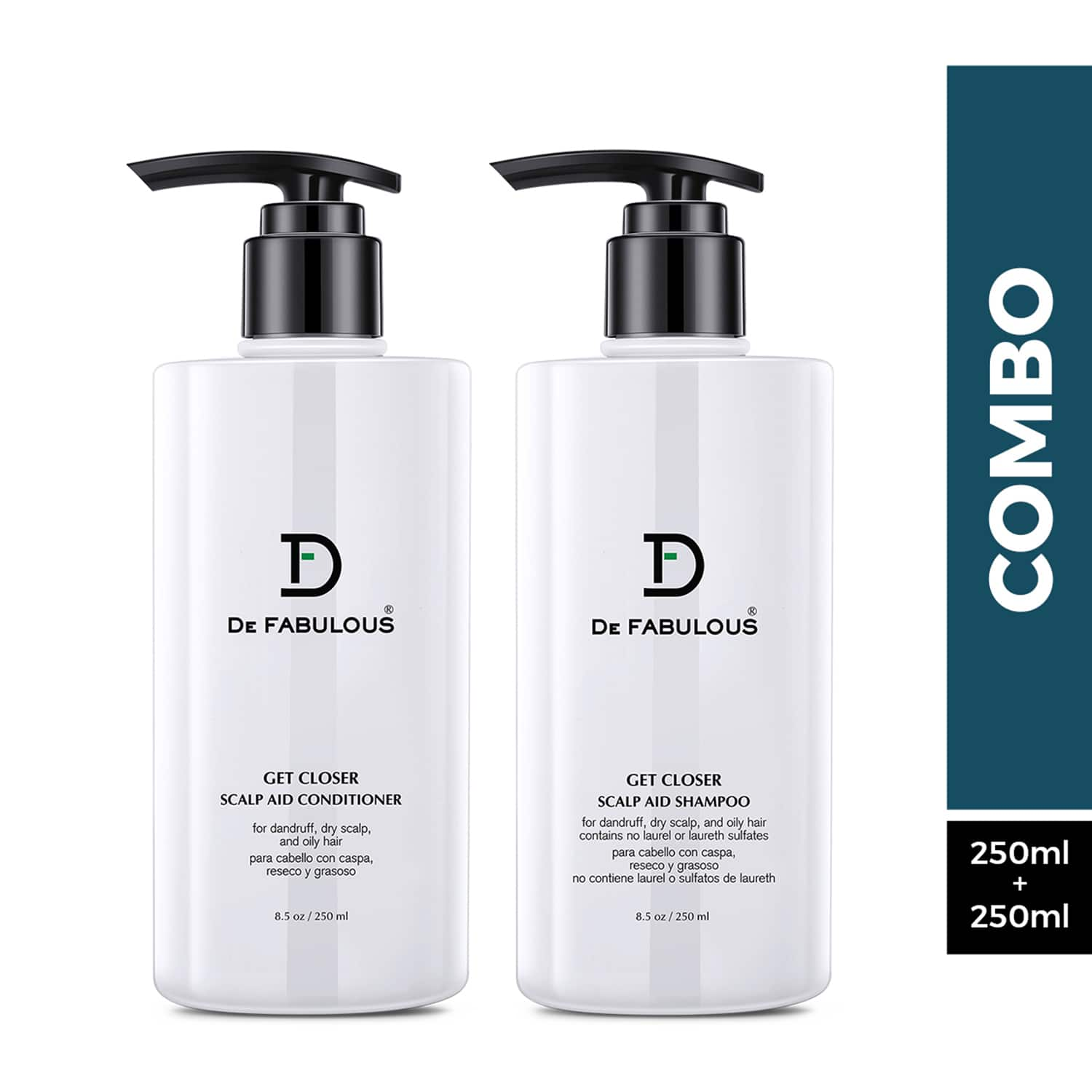 De Fabulous | De Fabulous Get Closer Scalp Aid Conditioner and Shampoo (250ml) Combo