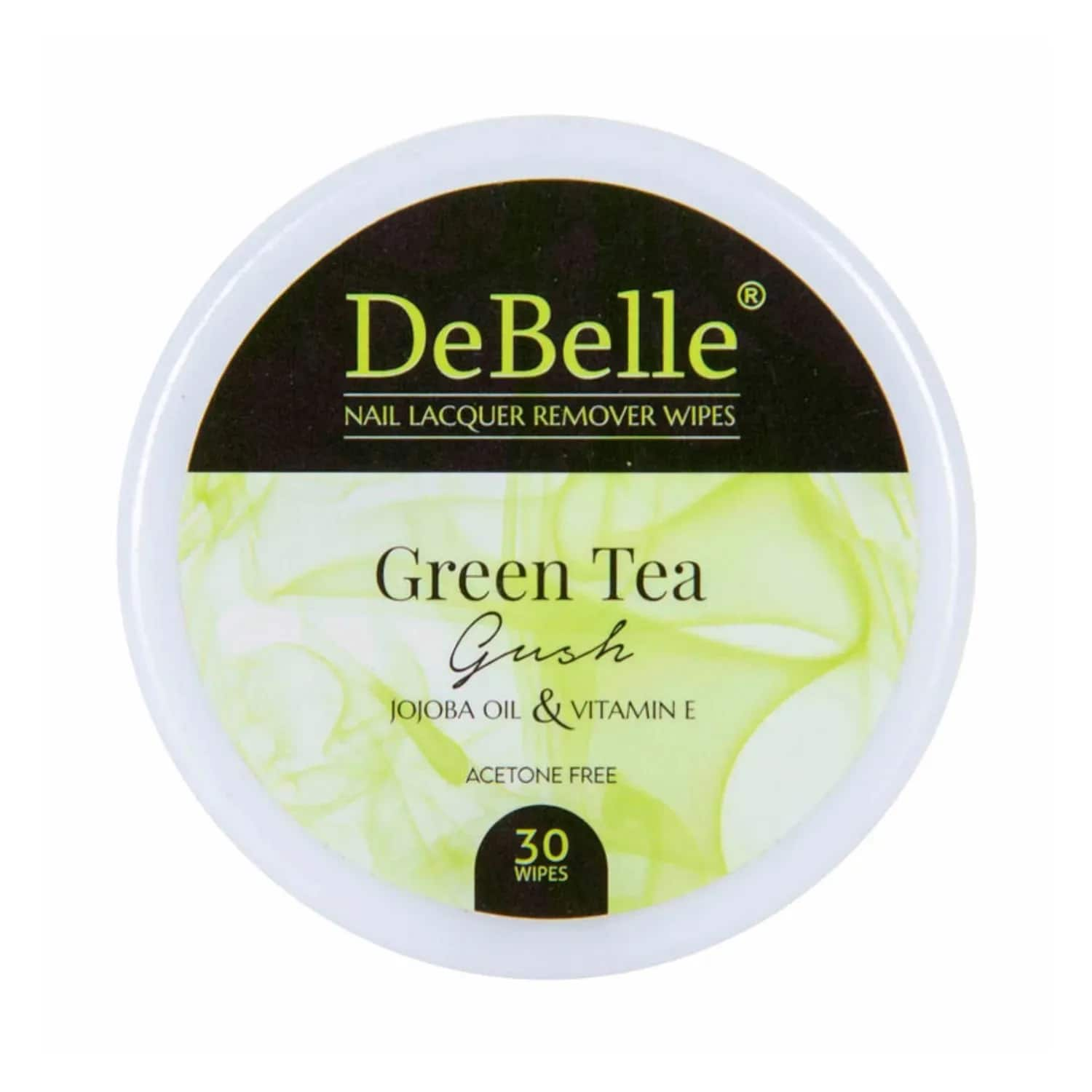 DeBelle | DeBelle Tea Gush Nail Lacquer Remover Wipes Green (30Wipes)