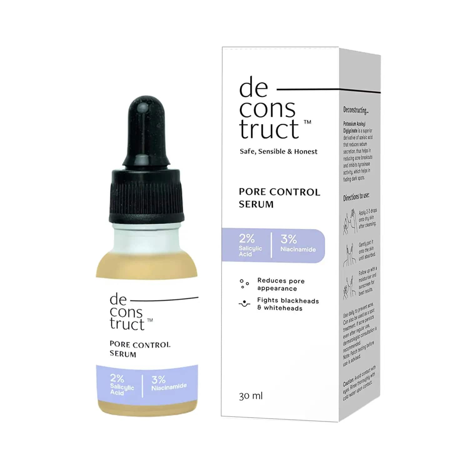 Deconstruct | Deconstruct 2% Salicylic Acid + 3% Niacinamide Pore Control Serum (30ml)