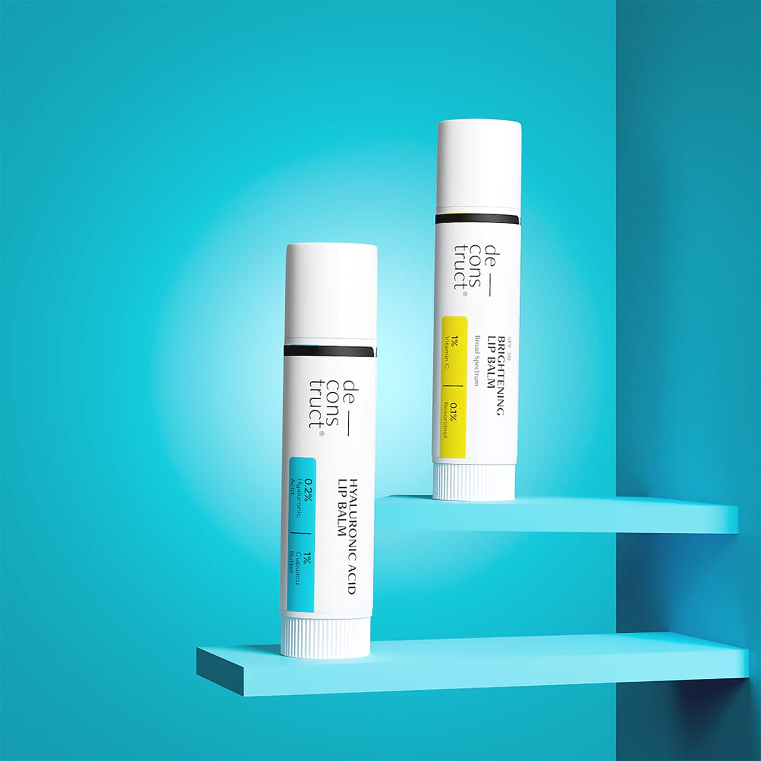 Deconstruct | Deconstruct Bestsellers Combo - Brightening Lip Balm + Hyaluronic Acid Lip Balm