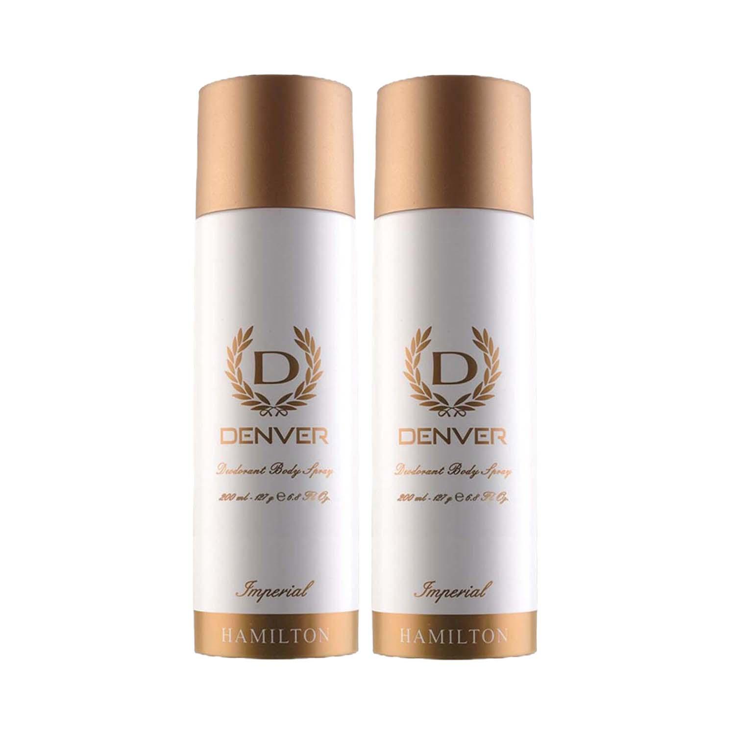 Denver | Denver Imperial Deodorant Body Spray for Men (Pack of 2) Combo