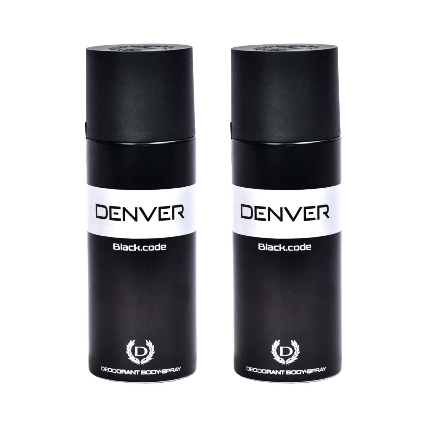 Denver | Denver Black Code Deodorant Body Spray for Men Combo (200 ml)