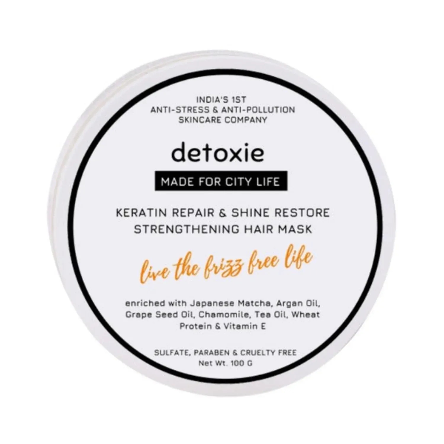 Detoxie | Detoxie Keratin Repair & Shine Restore Strengthening Hair Mask (100g)