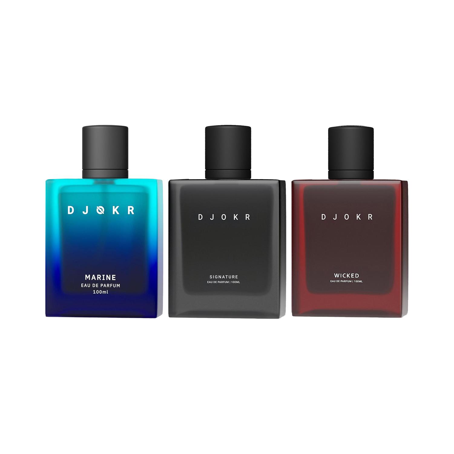 DJOKR | DJOKR Signature Perfume & Wicked &  Marine Perfume  Pack of 3 Combo