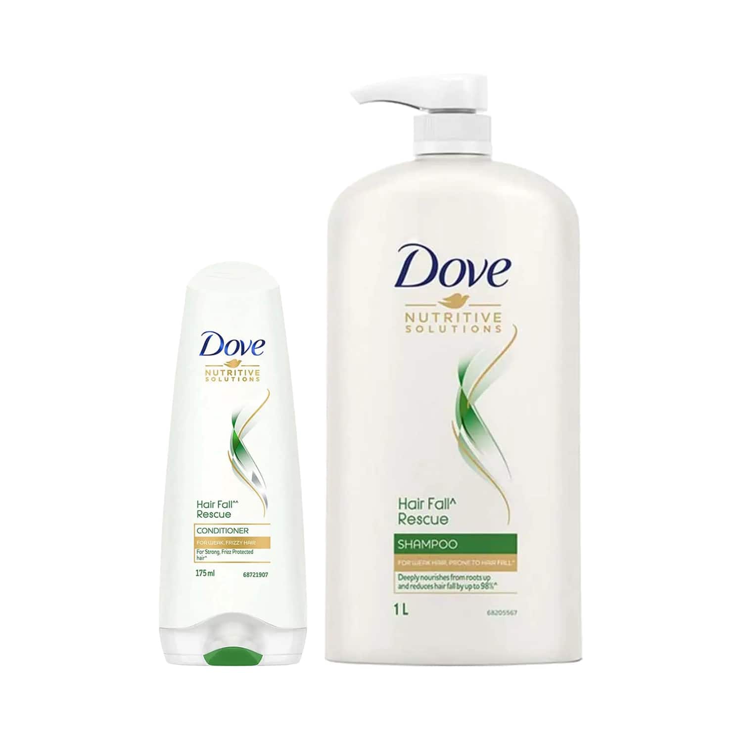 Dove | Dove Hair Fall Rescue Shampoo (1000 ml) + Conditioner (175 ml) Combo
