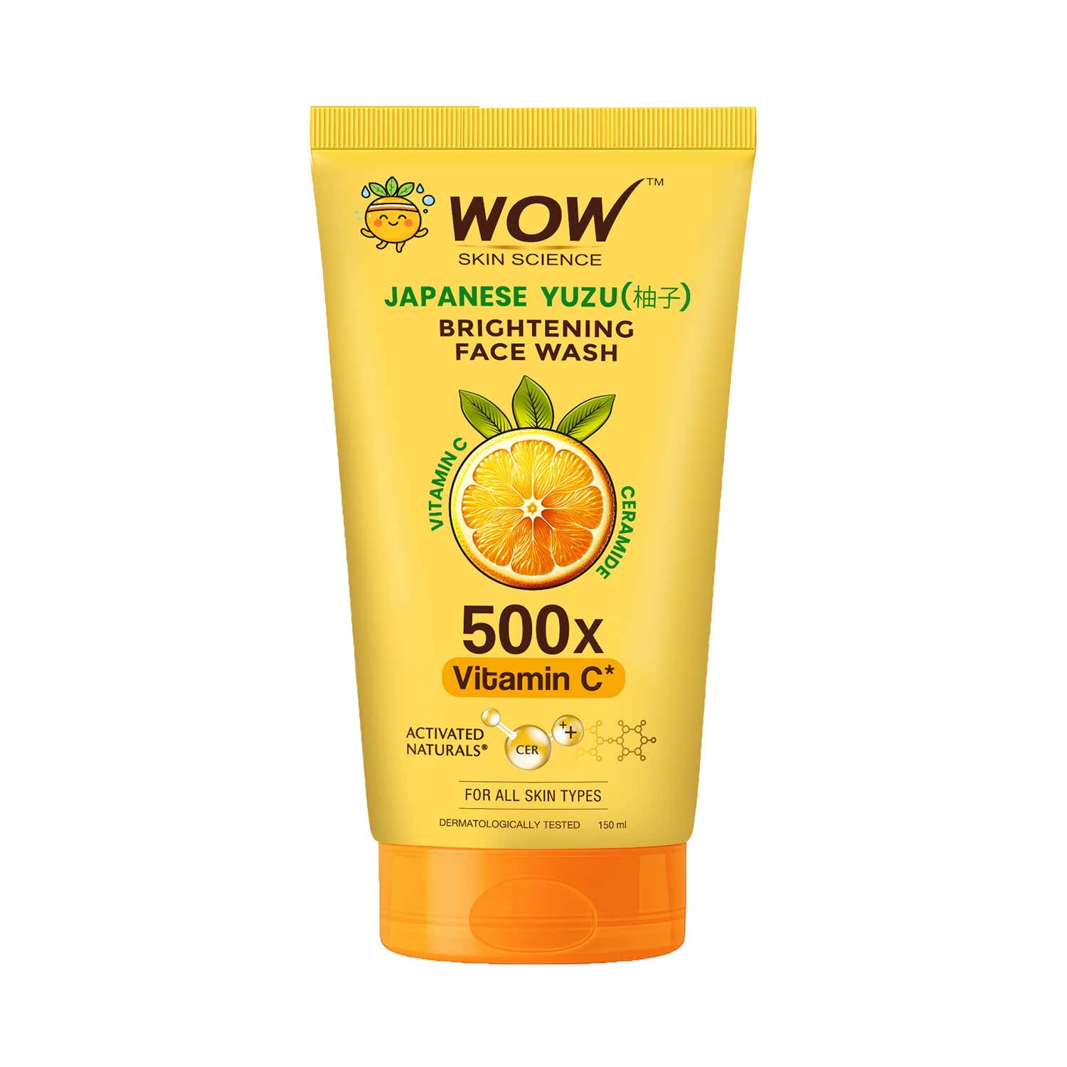 WOW SKIN SCIENCE | WOW SKIN SCIENCE Japanese Yuzu + Vitamin C Brightening Face Wash (150 ml)