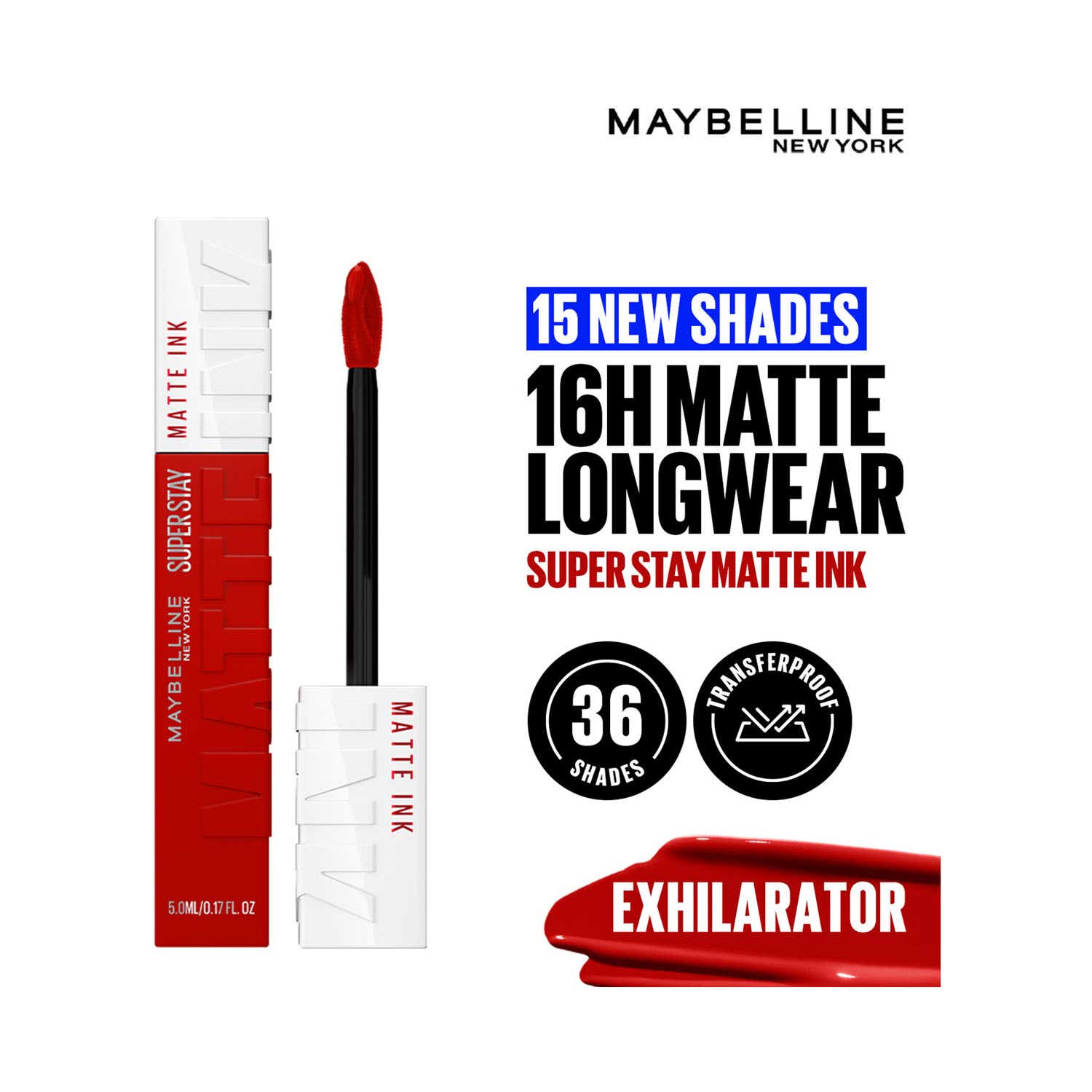 Maybelline New York | Maybelline New York Super Stay Matte Ink Liquid Lipstick - Exhilarator (5 ml)