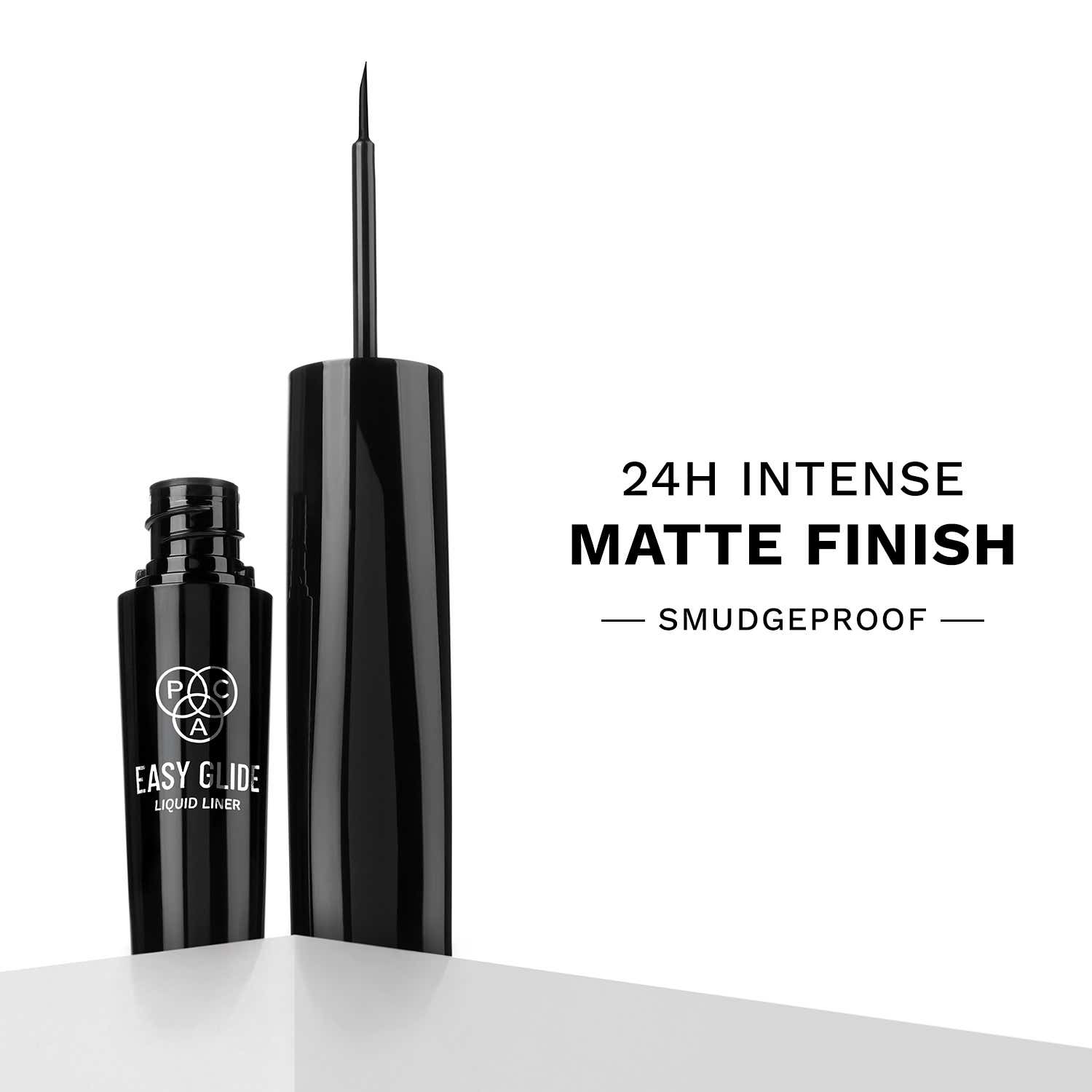 PAC | PAC Easy Glide Liquid Liner 24H Waterproof Smudgeproof Intense Matte Finish Quick Dry - Black (5 ml)