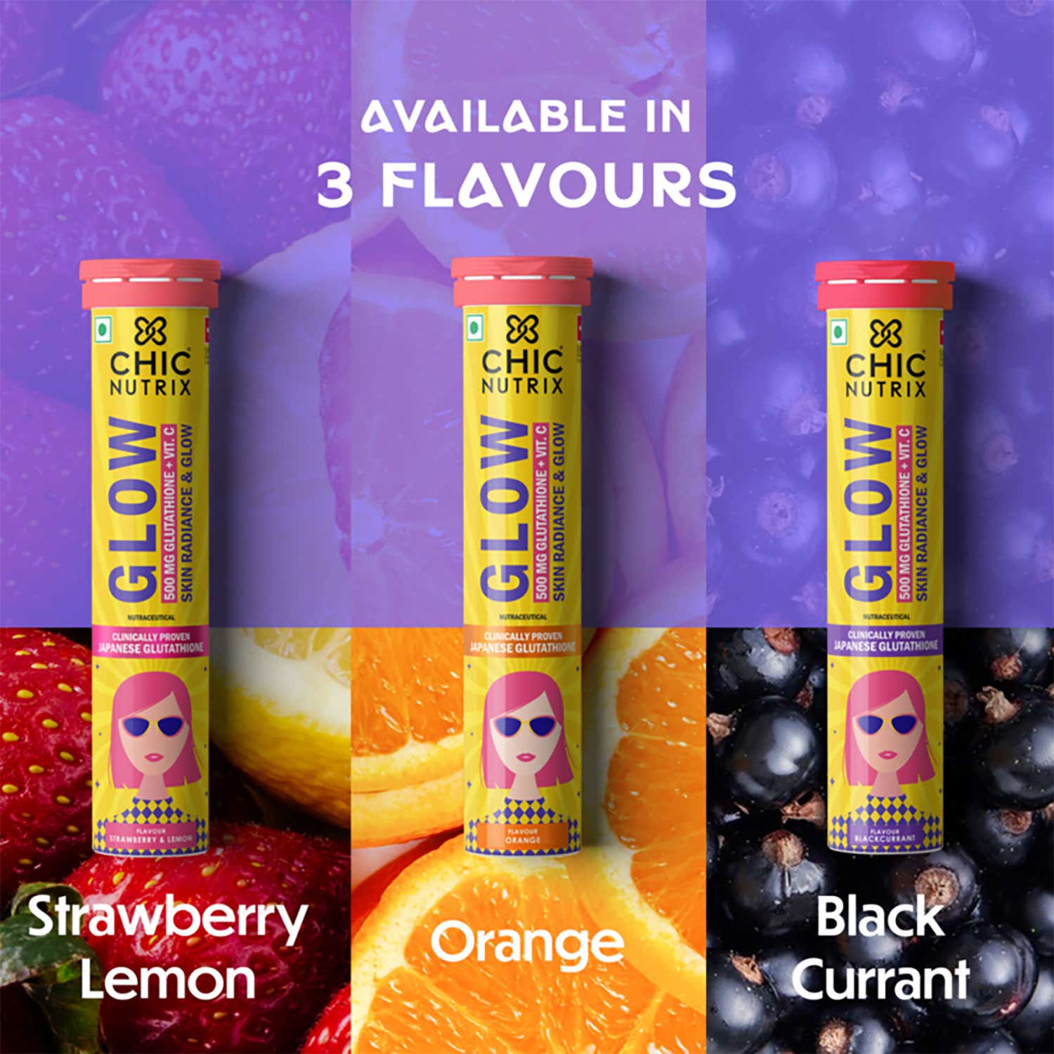 Buy Chicnutrix Glow Glutathione & Vitamin C Tablets With Strawberry & Lemon  Flavour (20pcs) Online at Best Price in India on Tira Website & App