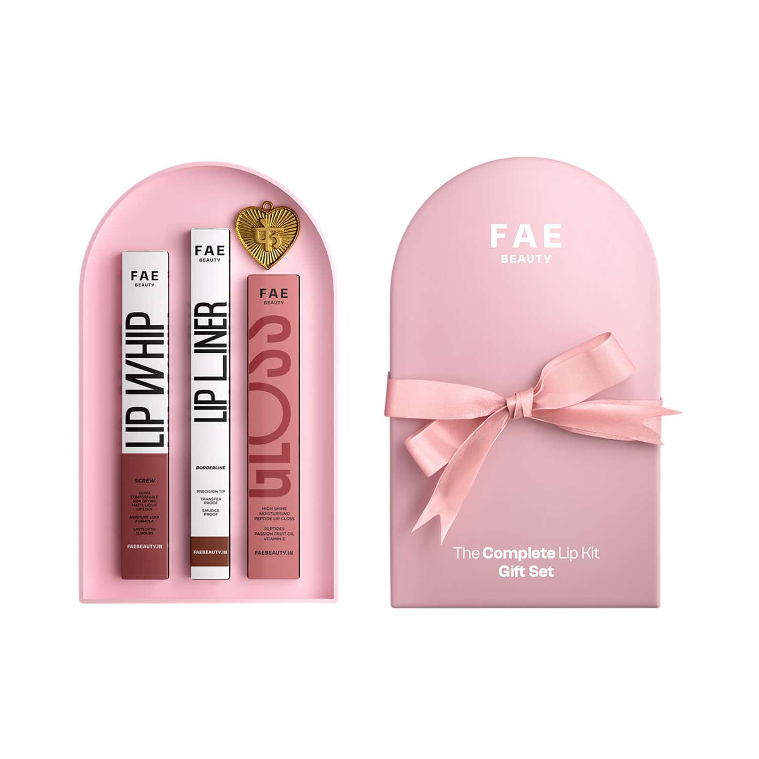 FAE BEAUTY | FAE Beauty The Complete Lip Kit Gift Set + Free Love Charm Pendant (4 pcs)