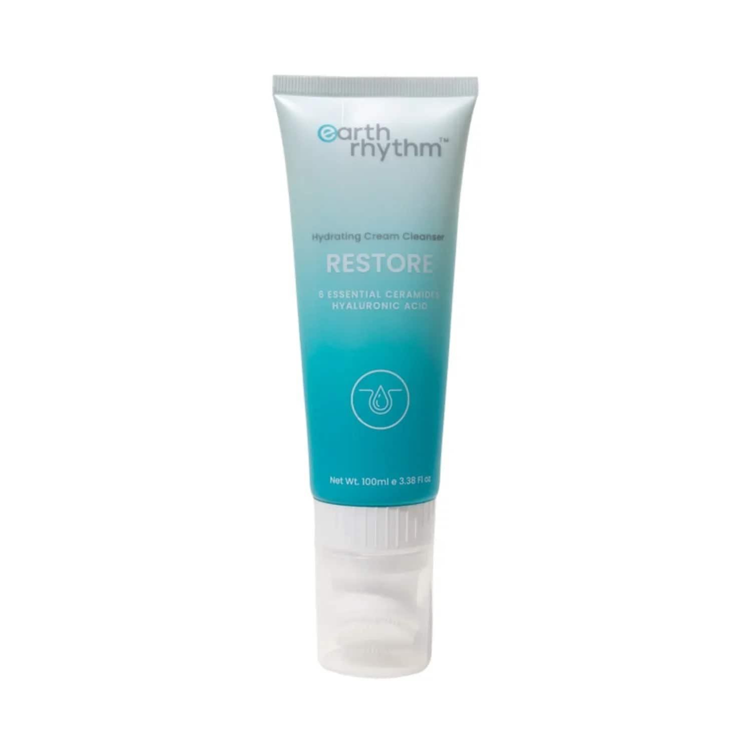 Earth Rhythm | Earth Rhythm Restore Hydrating Cream Cleanser With 6 Essential Ceramide Complex & Hyaluronic Acid (100ml)